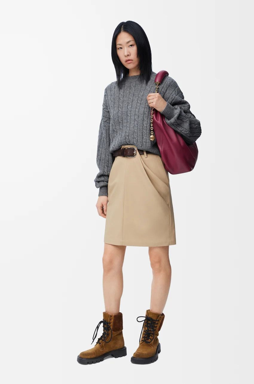 Loewe o1loc1c0525 Sweater in Wool in Grey Size M / US 6-8 / IT 42-44 - 2 Thumbnail