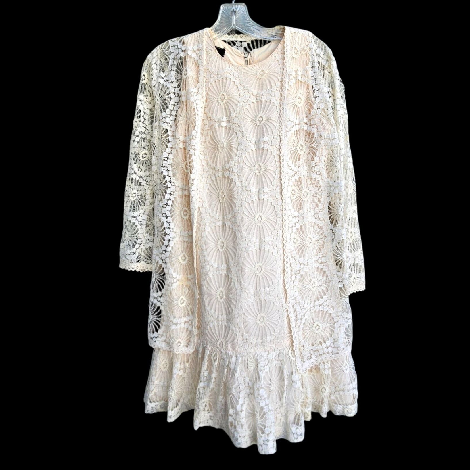 Vintage 1960s Saba California Lace Dress Set Size S Wedding -  homelandexpress.co.uk