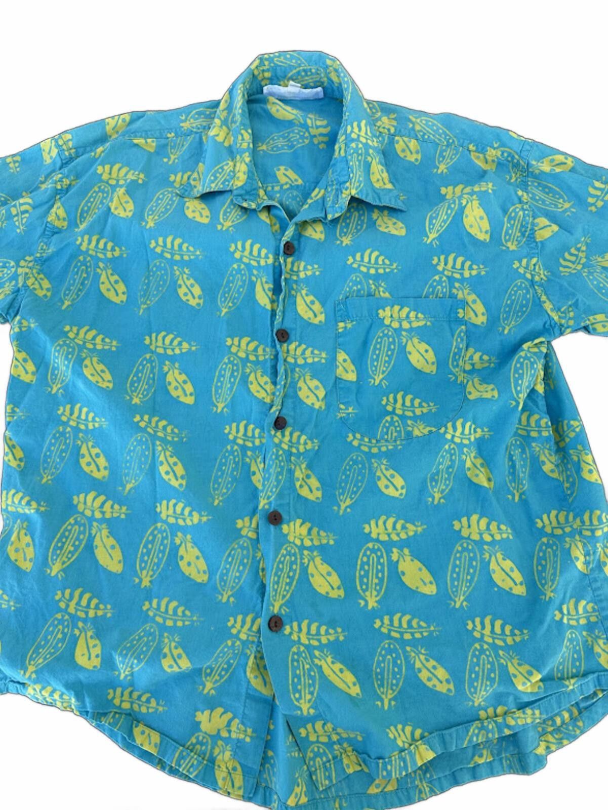 Other Eagle Ray Wear Tropical Cotton Hawaiian Shirt Size US L / EU 52-54 / 3 - 1 Thumbnail