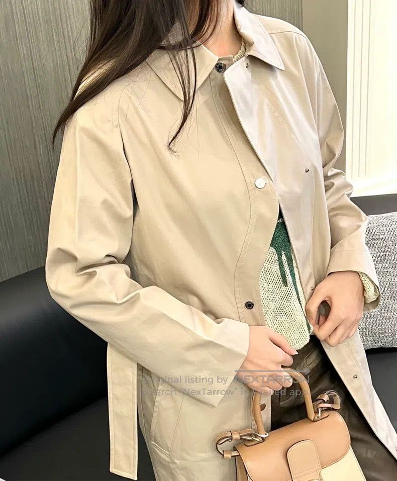 Hermes Hermes Khaki trench coat Size XS / US 0-2 / IT 36-38 - 8 Thumbnail