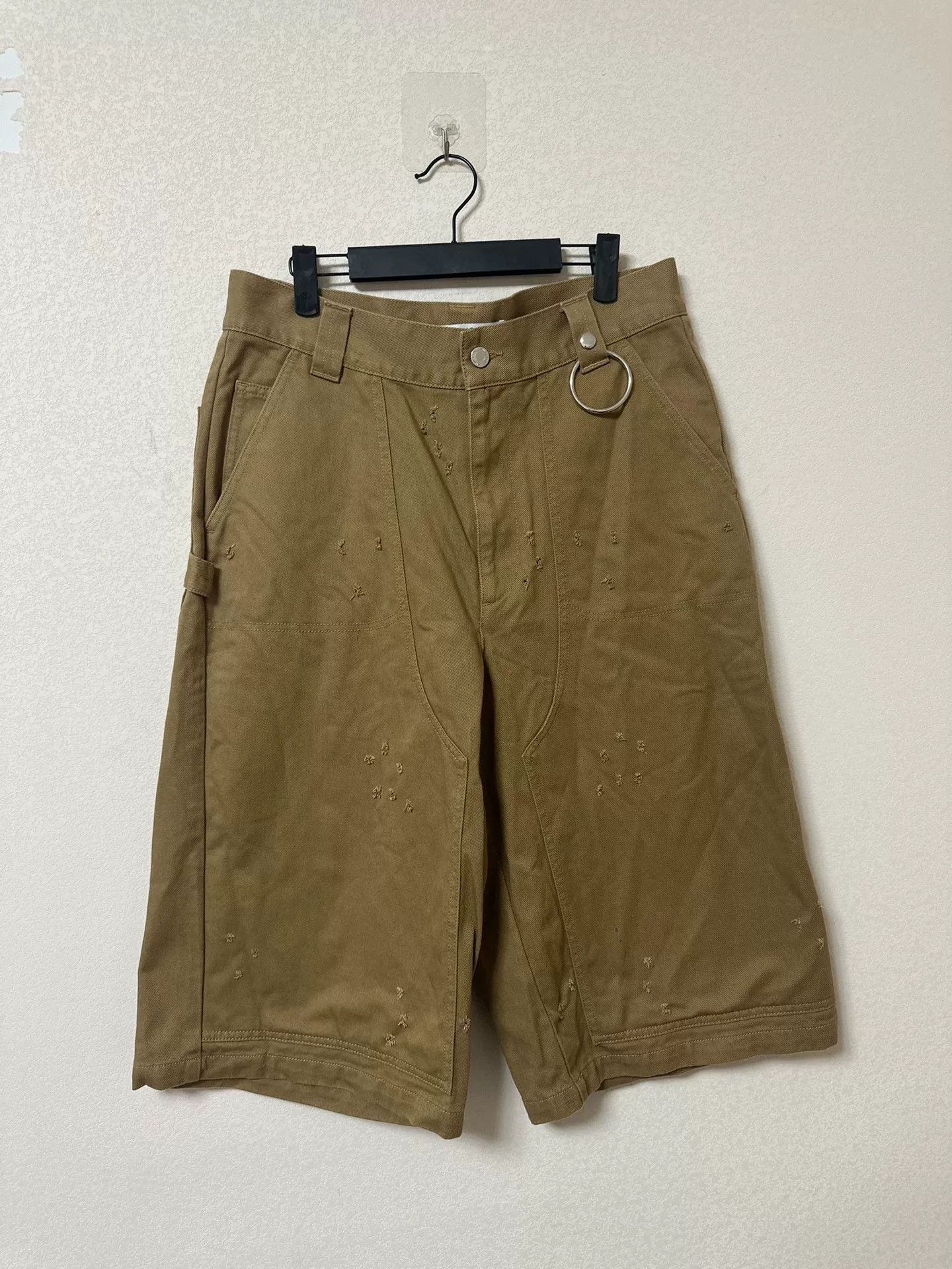 Givenchy Givenchy Brown Denim Shorts with Ring Detail Size US 34 / EU 50 - 1 Thumbnail