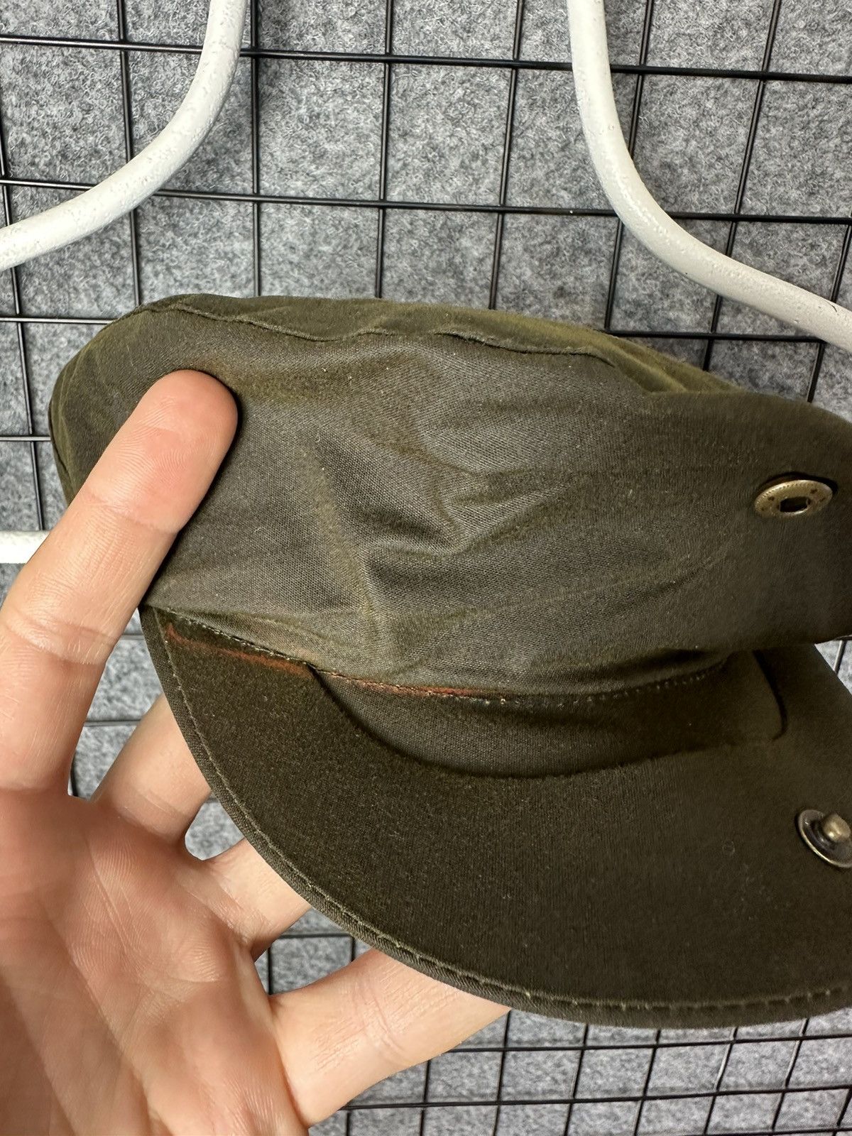 Vintage Vintage Waxed Cotton Hooligan Flat Cap Hat Size OS Size ONE SIZE - 6 Thumbnail