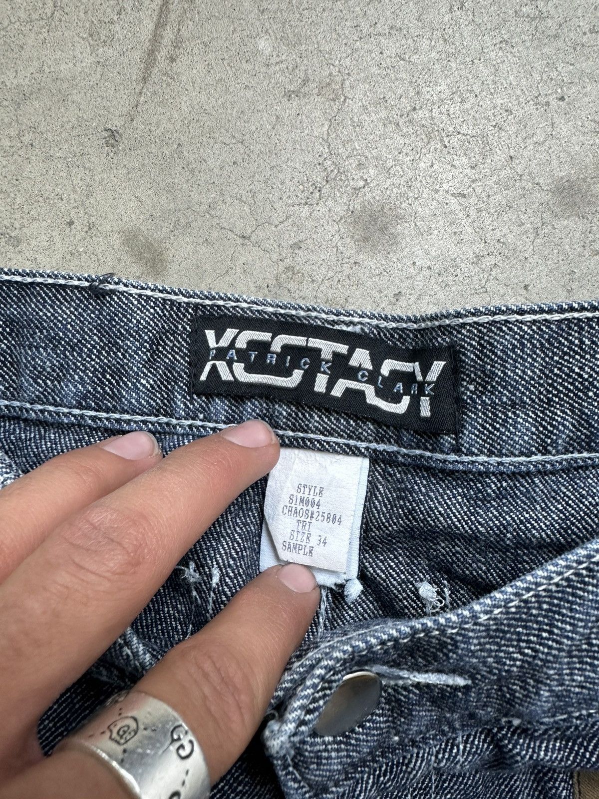 Other Patrick Clark Y2K SAMPLE Baggy Denim 36" Size US 36 / EU 52 - 6 Thumbnail