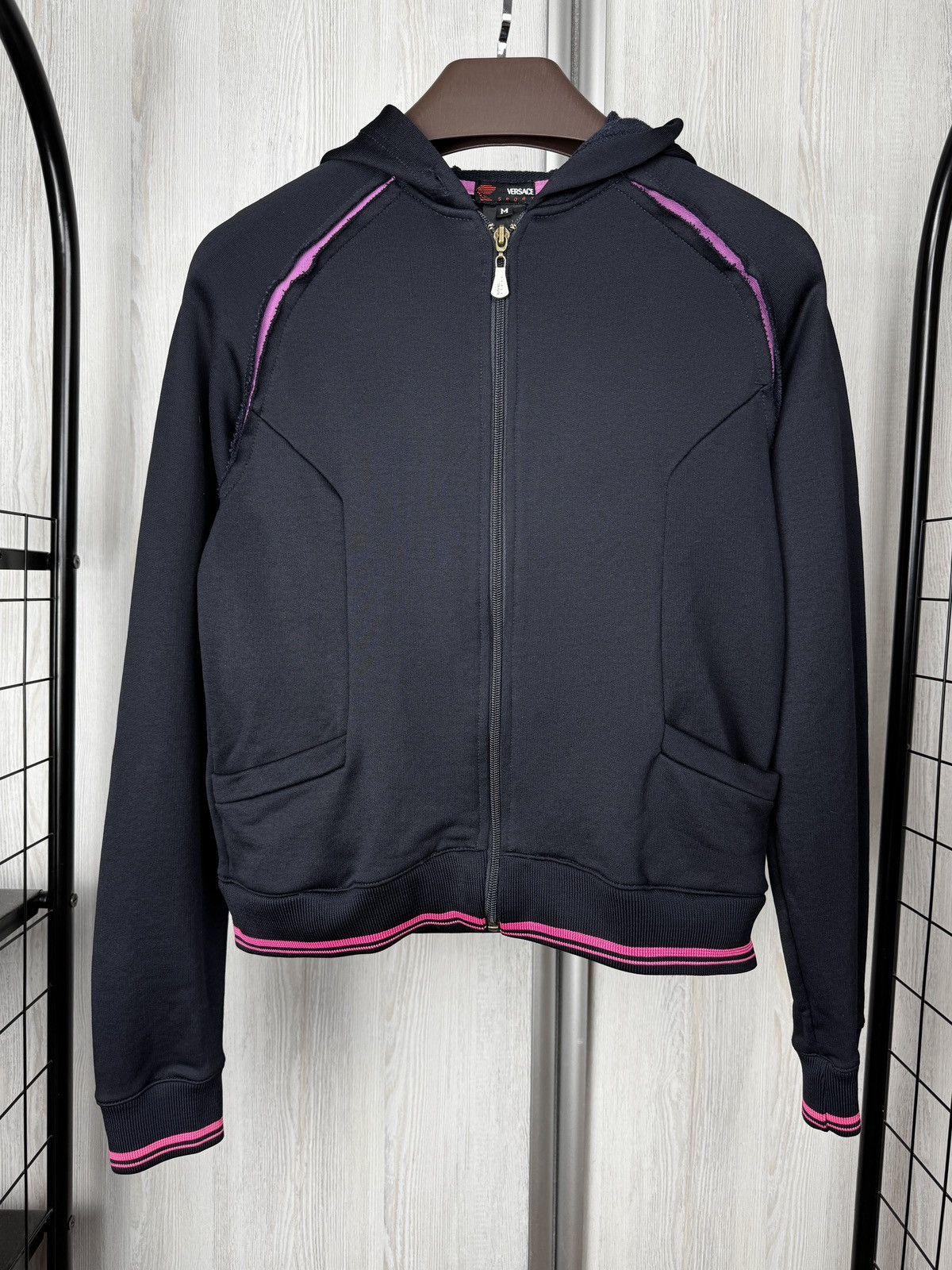 Versace Versace Sport Full Zip Hoodie Big Back Logo Womens size M Size M / US 6-8 / IT 42-44 - 4 Thumbnail