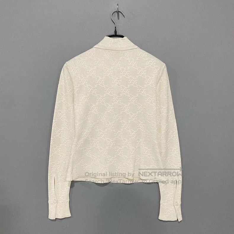 Fendi Fendi Beige Printed Knit Cardigan Size XXS / US 00 / IT 34 - 3 Thumbnail