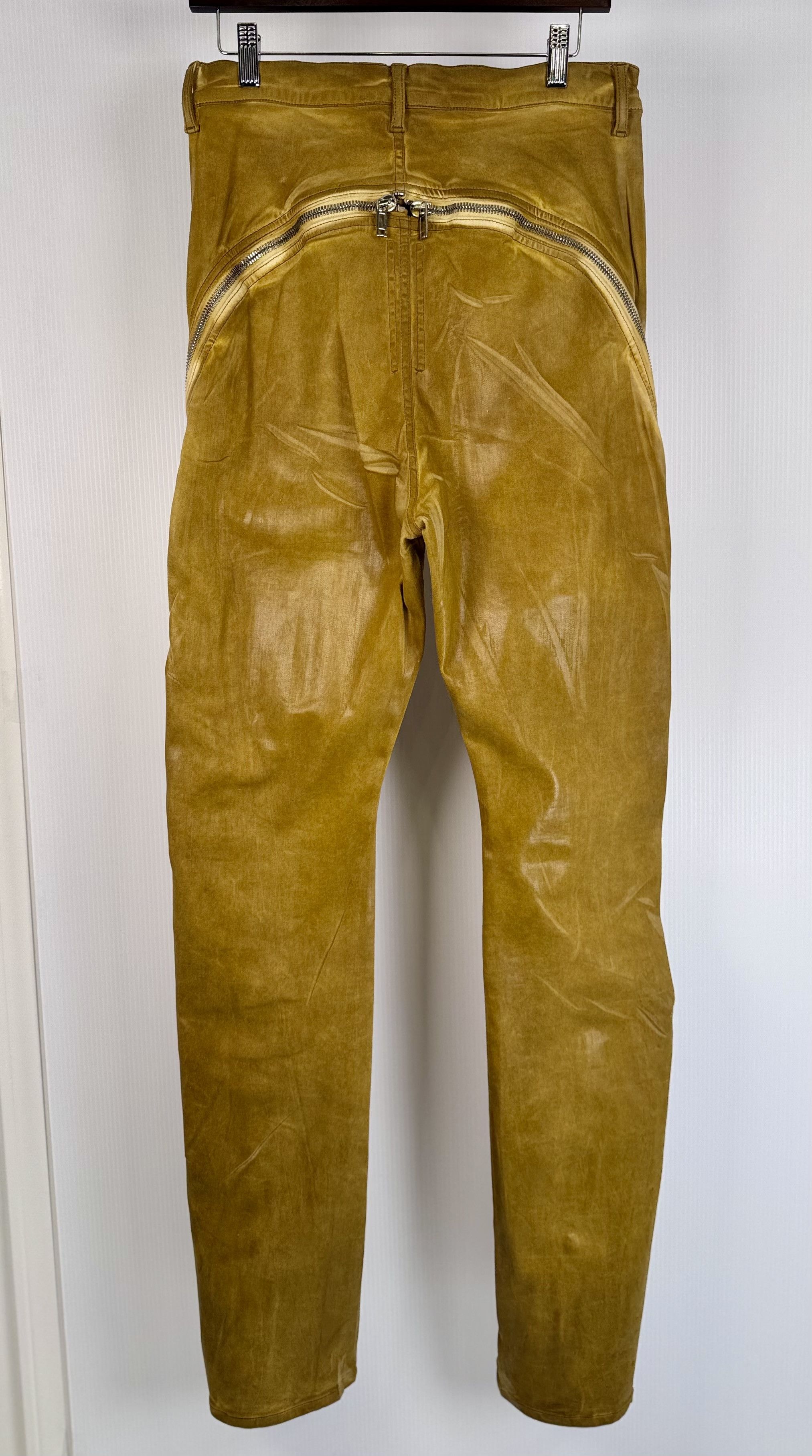 Rick Owens Drkshdw Rick Owens DRKSHDW Bolan Banana Pants in Ochre Colorway Size US 31 - 7 Thumbnail