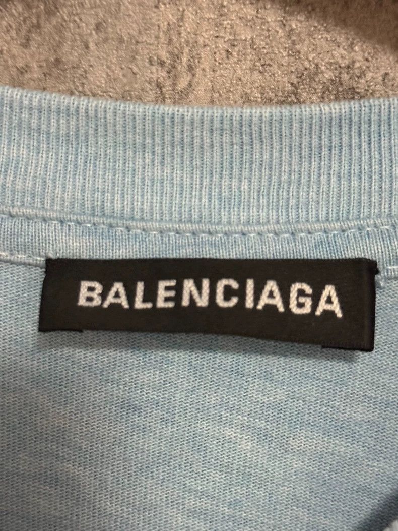 Balenciaga Balenciaga Short Sleeve T-Shirt with Double B Snap Button Size US L / EU 52-54 / 3 - 3 Thumbnail