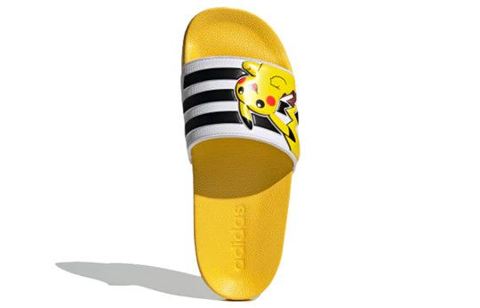 image of Adidas x Pokemon Adilette Shower Slides J 'pikachu' in Yellow, Men's (Size 6)