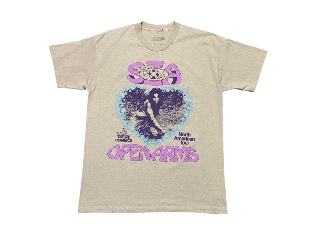 Online Ceramics SZA SOS North American Tour T-Shirt Size US XL / EU 56 / 4 - 1 Thumbnail