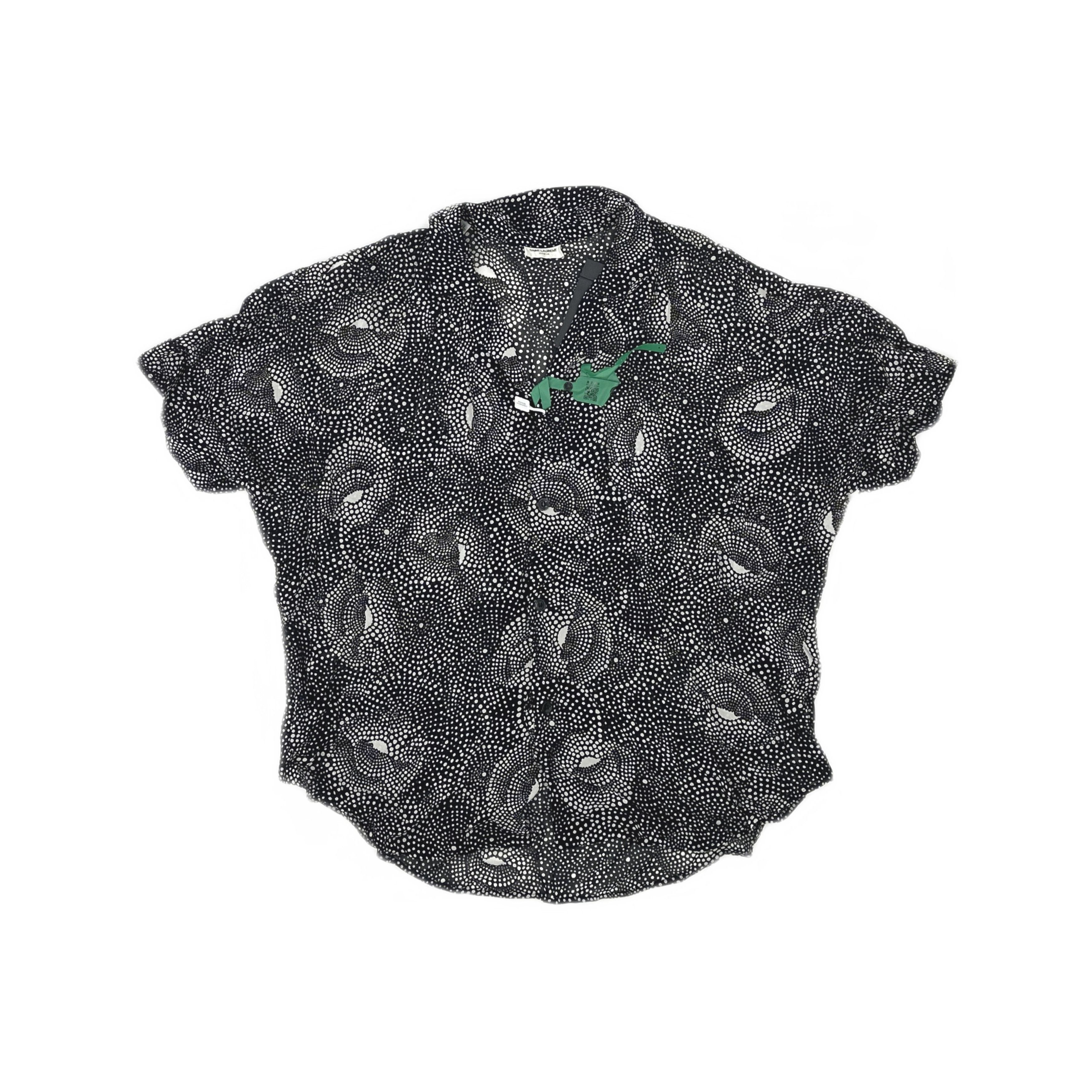 Saint Laurent Paris Saint Laurent Polka Dot Short Sleeve Shirt Size M Size US M / EU 48-50 / 2 - 1 Thumbnail