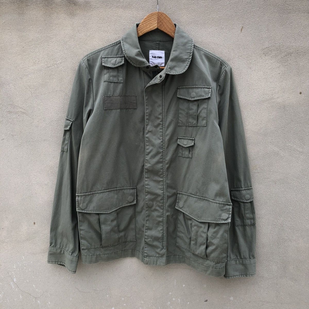 Ne-Net Ne-Net by ISSEY MIYAKE Military Style Jacket Size US L / EU 52-54 / 3 - 1 Thumbnail
