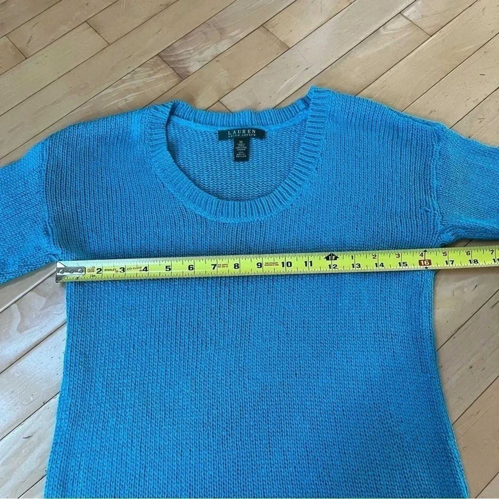 Lauren Ralph Lauren Ralph Lauren Sweater Women M Loose Knit 3/4 Sleeve Pullover Size M / US 6-8 / IT 42-44 - 6 Thumbnail