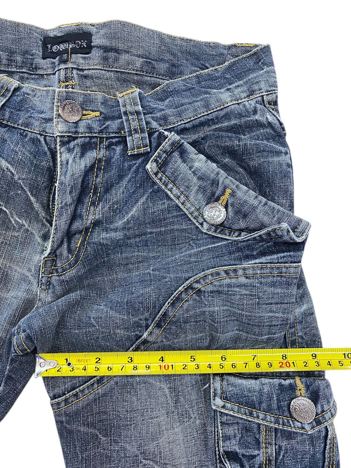 LOWBOX Lowbox Blue Cargo Denim Unique Design and Multiple Pockets Size US 30 / EU 46 - 7 Thumbnail