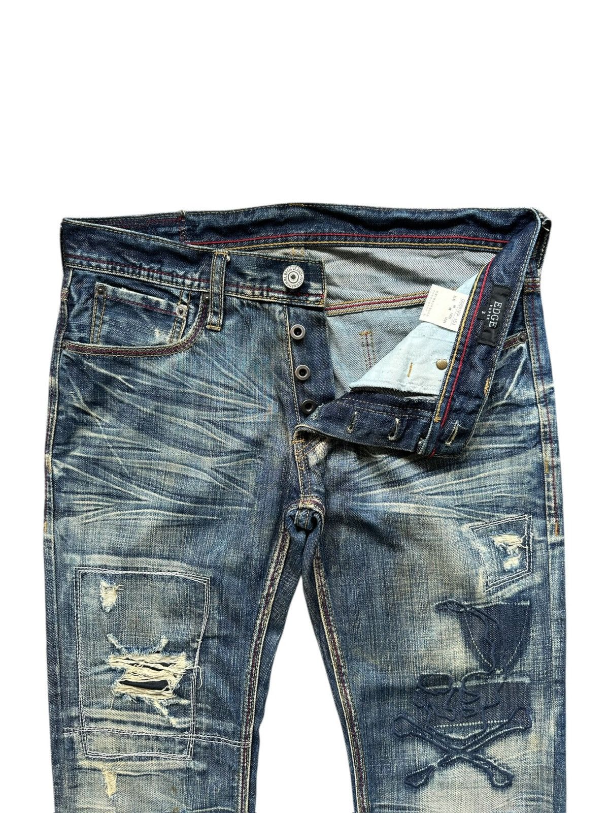 5351 POUR LES HOMMES SS2009 Edge Rupert ''Rockstar Edge '' distressed boro denim Size US 32 / EU 48 - 5 Thumbnail