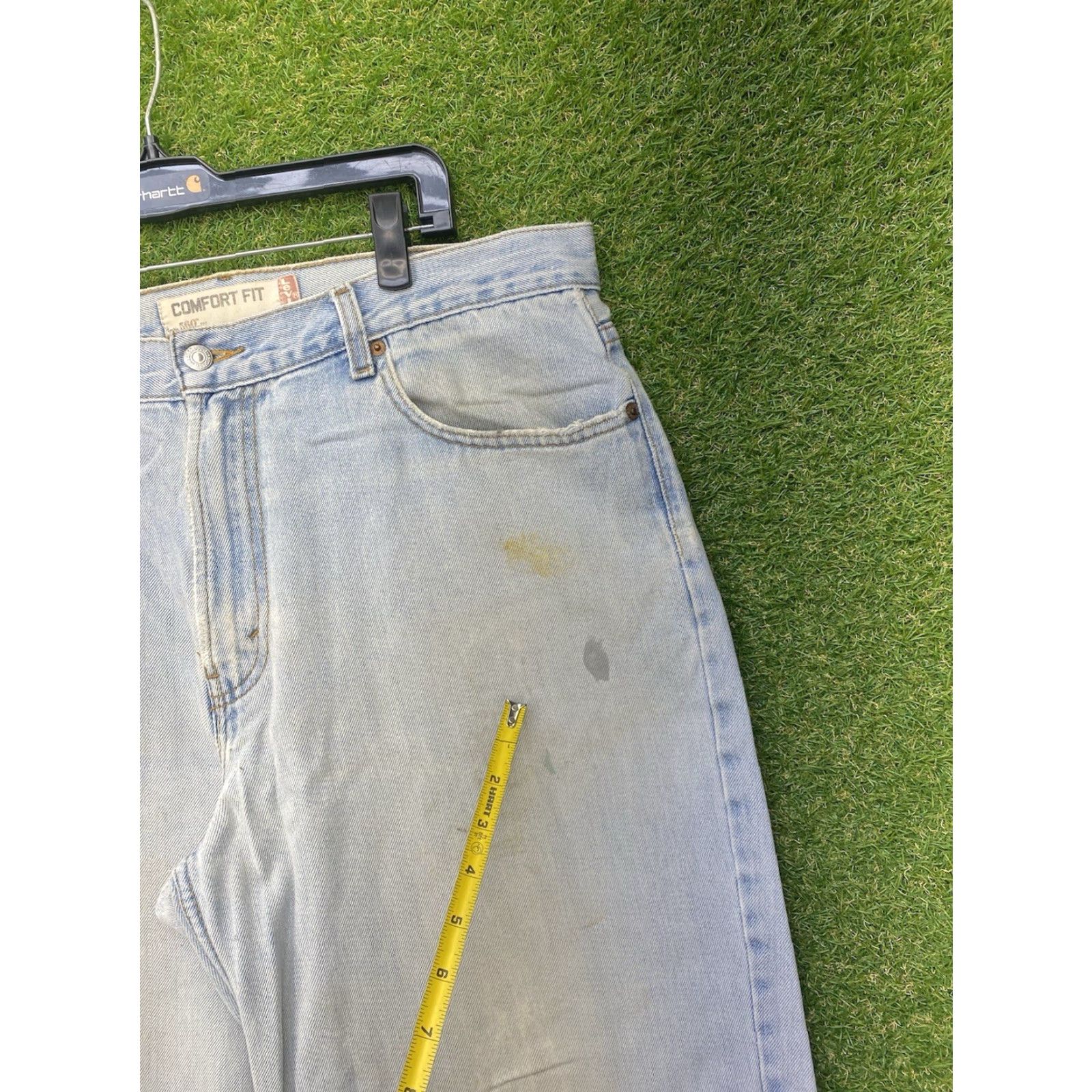 Levi's VINTAGE Levi's Jeans 560 Mens 36x32 Light Blue Denim Comfort Fit 5-Pocket Relaxed USA Workwear 90s Size US 36 / EU 52 - 7 Thumbnail