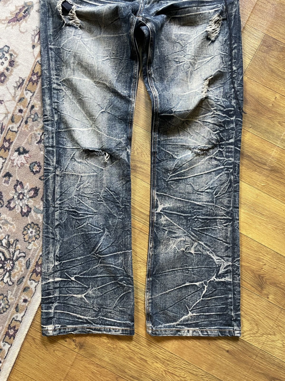 【LOWBOX】 Damage Design Denim LOWBOX】 Damage Design Denim Japanese brand × lowbox - Gem