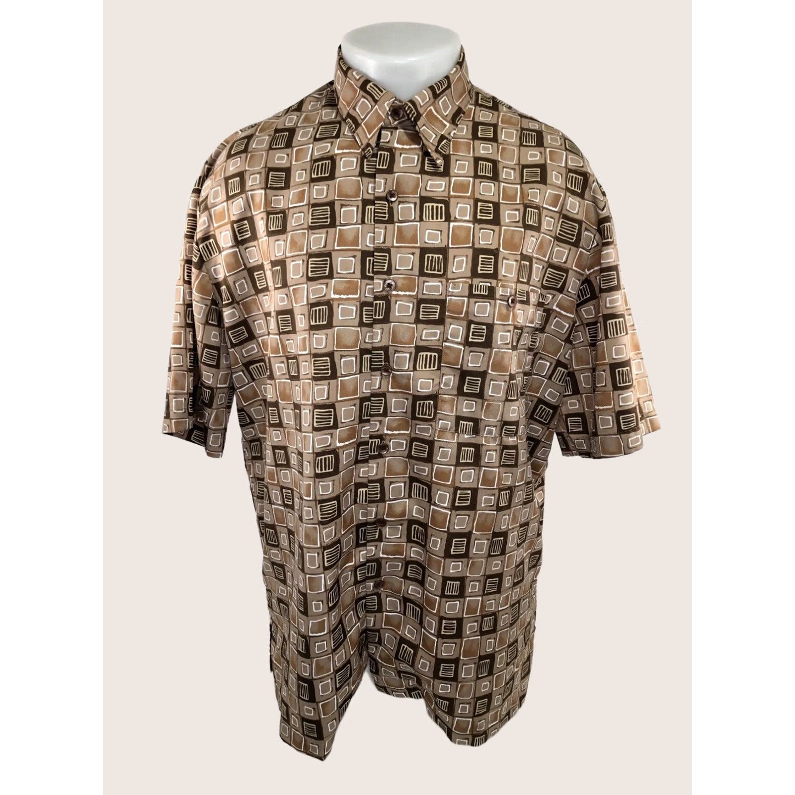 Vintage VINTAGE Alan Stuart Geometric Shirt L Size US L / EU 52-54 / 3 - 1 Thumbnail