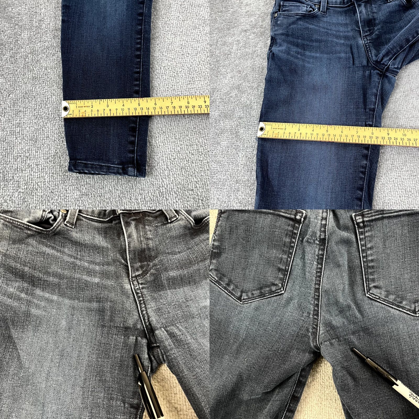 Paige PAIGE Jeans Womens 28 Blue Verdugo Crop 26" Tapered Denim Stretch USA Jeans Verdugo Size 28" / US 6 / IT 42 - 8 Thumbnail