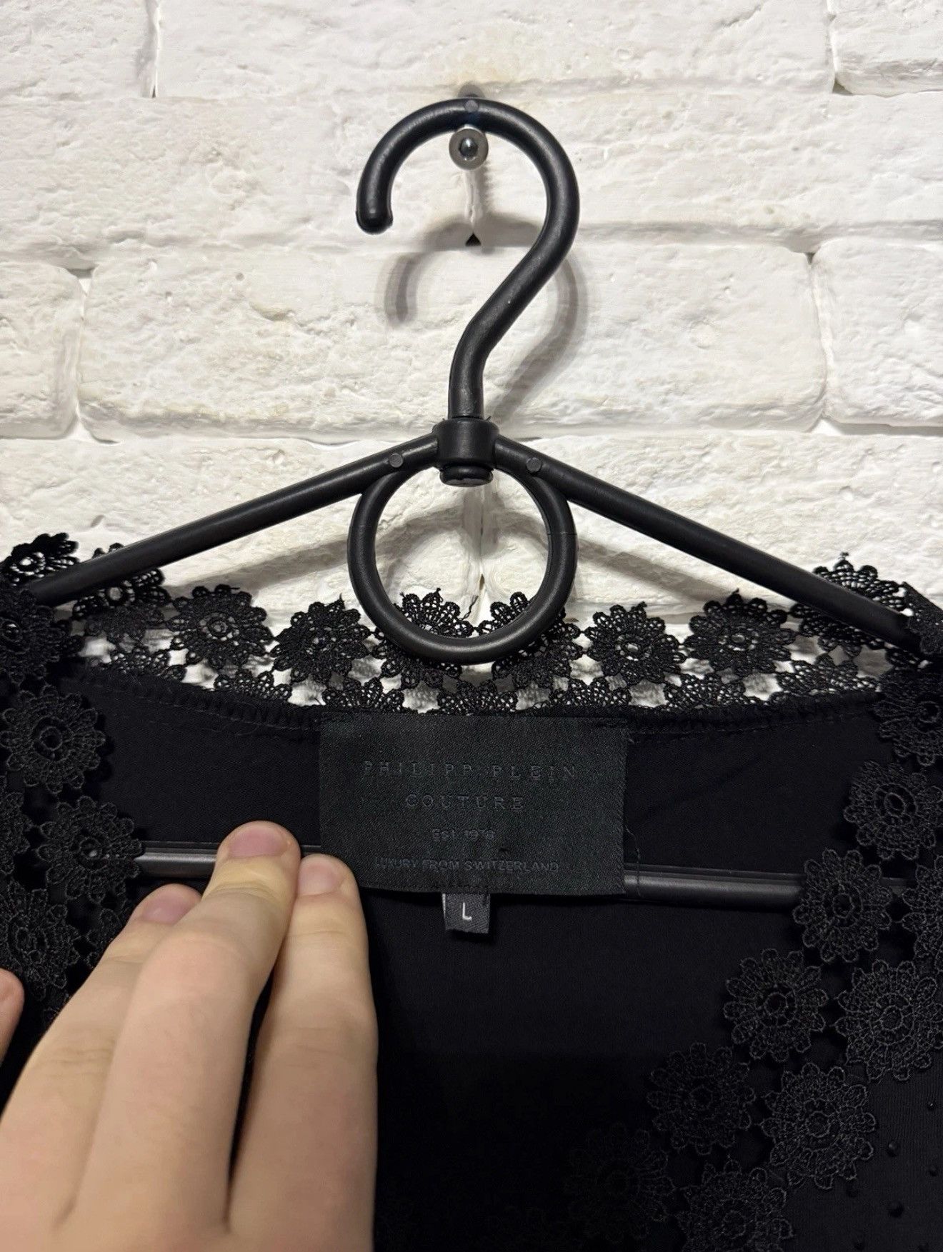 Philipp Plein Philipp Plein Couture Y2K Top Huge Logo Floral Pattern Sz L Size L / US 10 / IT 46 - 3 Thumbnail