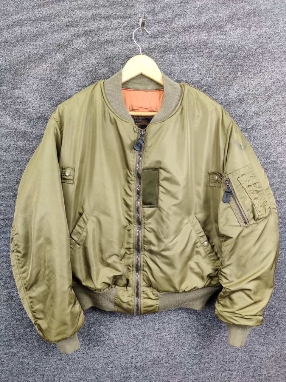 Vintage Vintage 90s Hope Manufacturing MA-1 Flight Bomber Jacket | Grailed