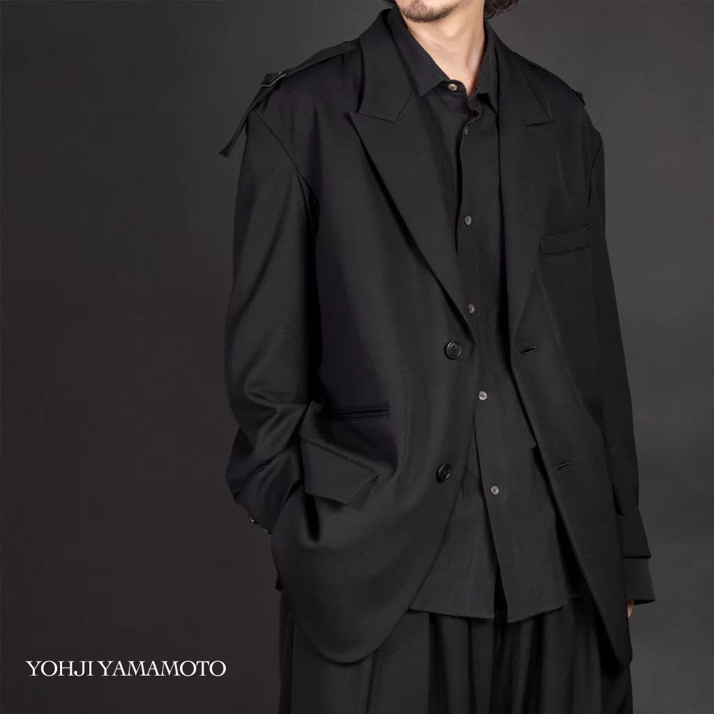 Yohji Yamamoto Yohji Yamamoto 24AW Shoulder Strap Buckle Jacket Size US L / EU 52-54 / 3 - 3 Thumbnail