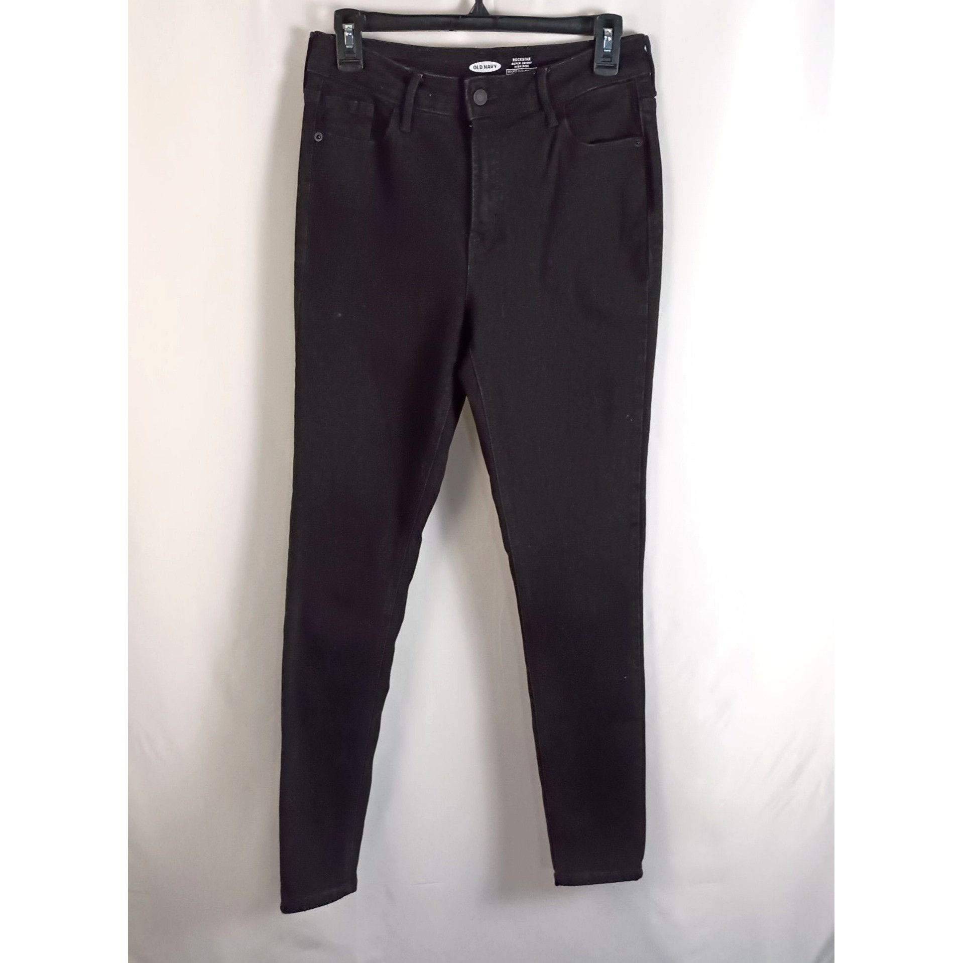 Old Navy Old Navy Rockstar Super Skinny High Rise Black Jeans Size 8 Size 30" / US 8 / IT 44 - 1 Thumbnail