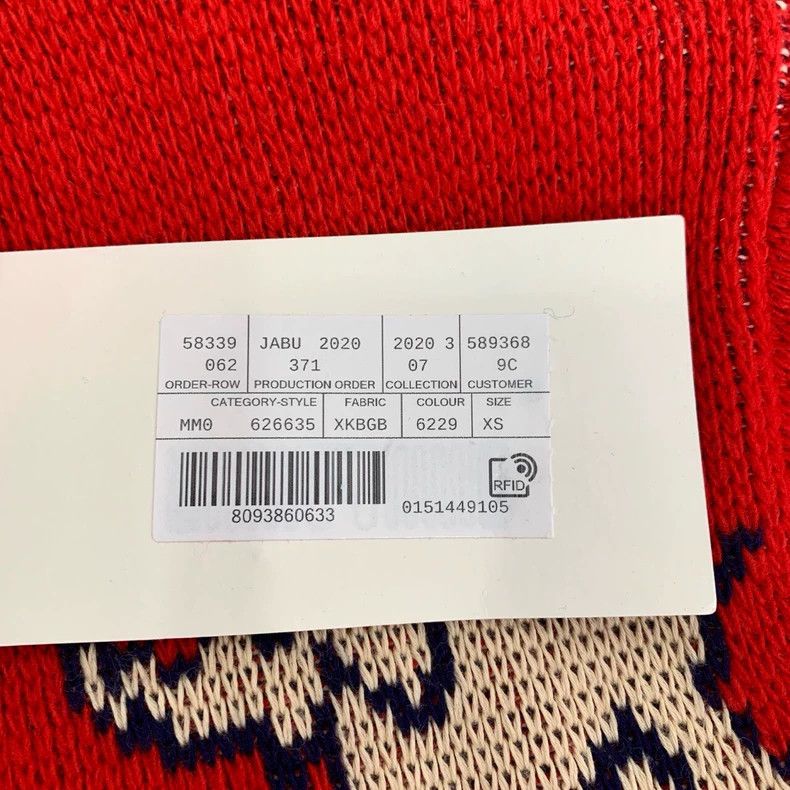 Gucci Gucci Logo animal jacquard red wool knitted cardigan jacket Size US XS / EU 42 / 0 - 8 Thumbnail