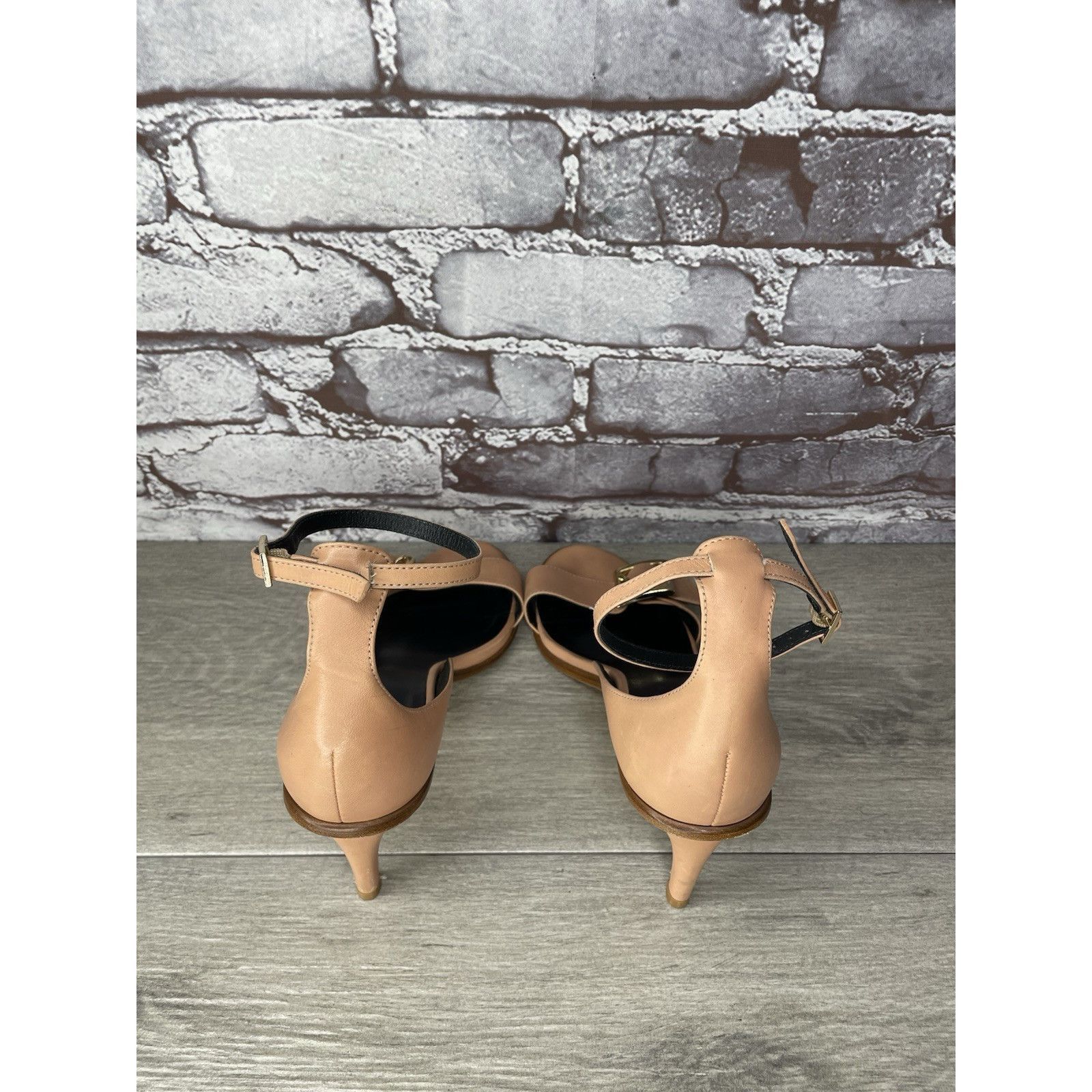 Tibi Tibi Nude Pink Leather Buckle Ankle Strap Stiletto High Heel Size US 6 / IT 36 - 5 Thumbnail