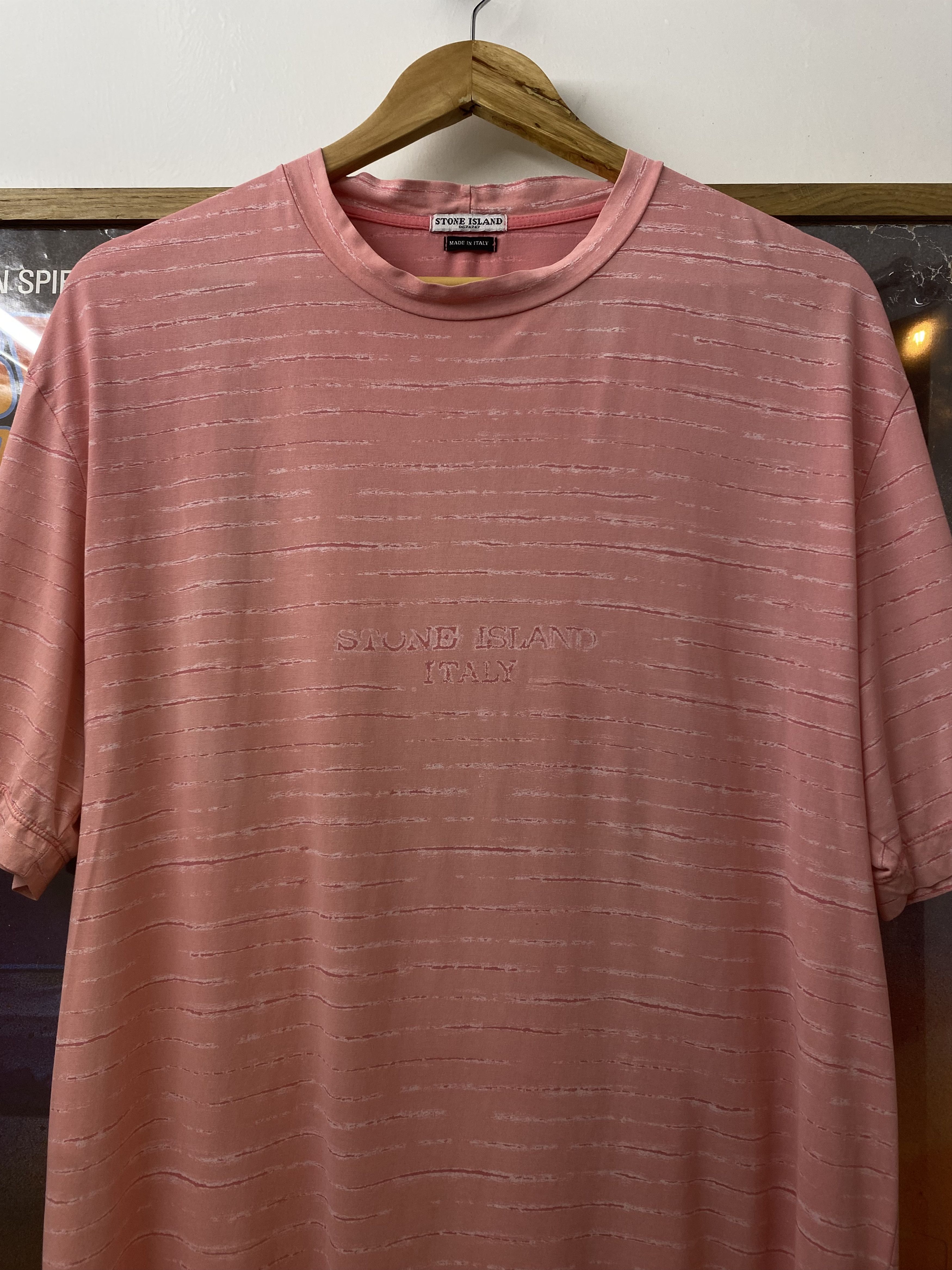 Stone Island 90s Vintage Stone Island Italy Multi Striped T Shirt Size US XXL / EU 58 / 5 - 2 Thumbnail