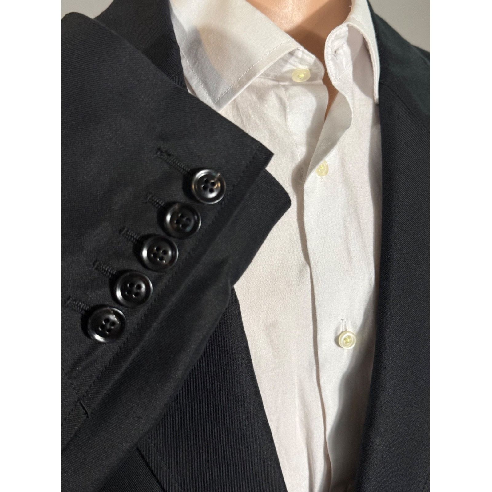 Tom Ford Tom Ford Black LInen Silk Leather Unstructured Blazer 56 46 Size 44R - 10 Thumbnail