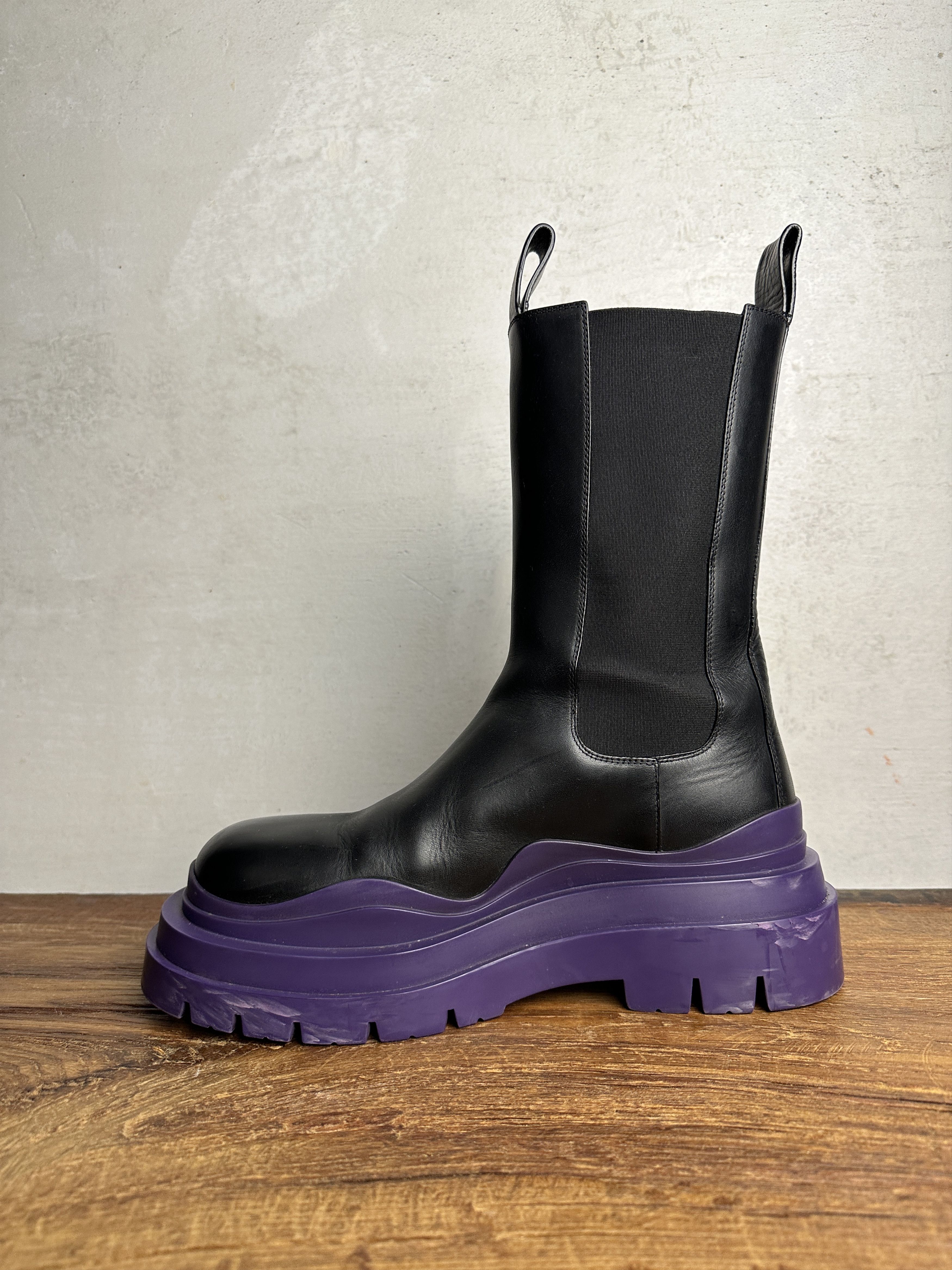 Bottega Veneta Bottega Veneta Chelsea Purple Lug Boots Size US 9 / IT 39 - 5 Thumbnail