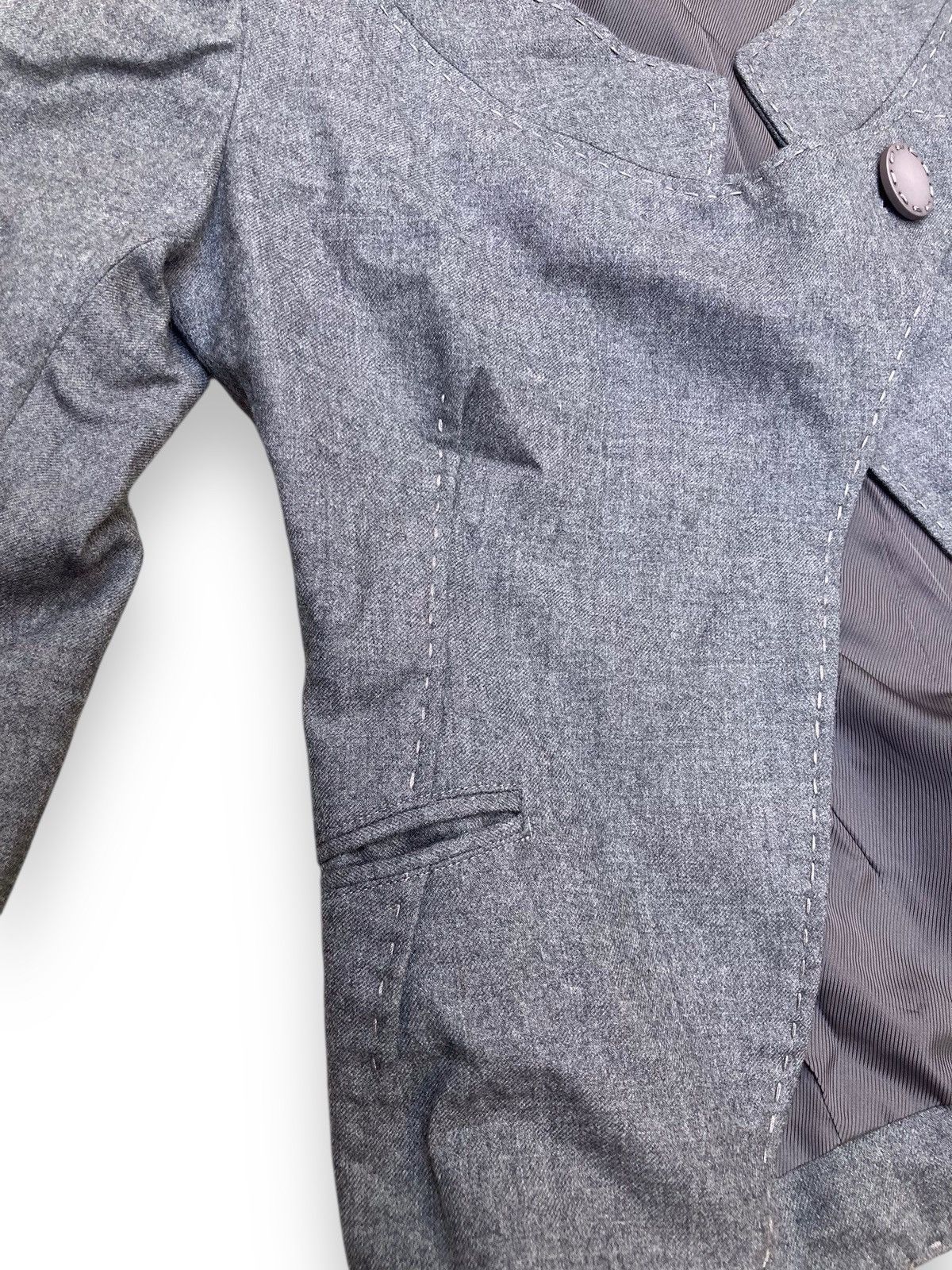 Issey Miyake Rare! NAOKI TAKIZAWA Avant-Garde Asymmetric Blazer Size M / US 6-8 / IT 42-44 - 5 Thumbnail
