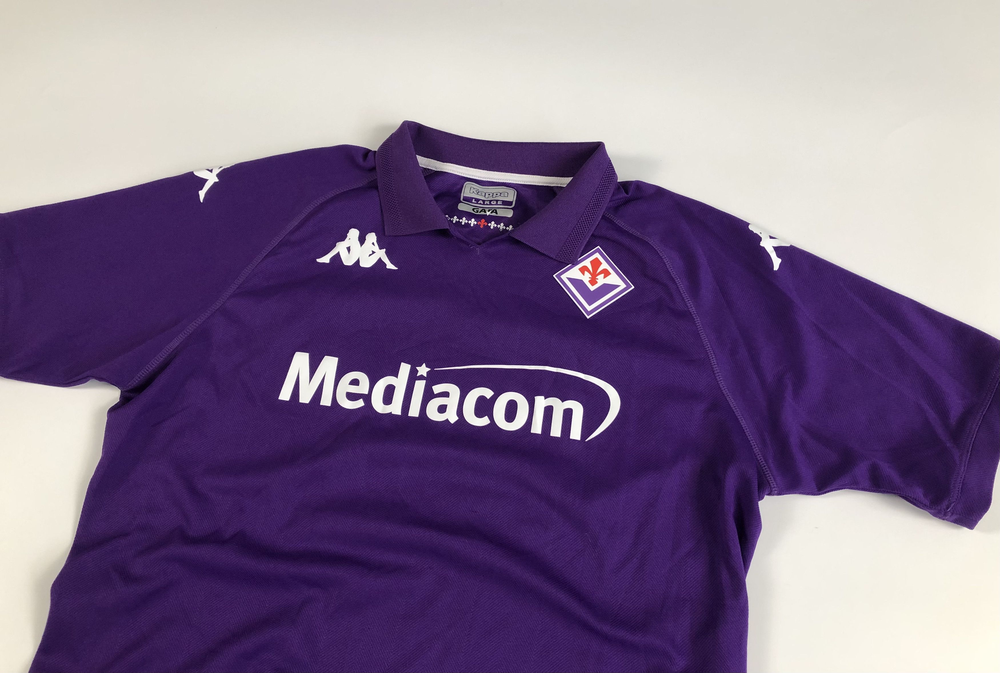 Kappa Kappa Fiorentina 2024-2025 Home Soccer Jersey Size US L / EU 52-54 / 3 - 2 Thumbnail