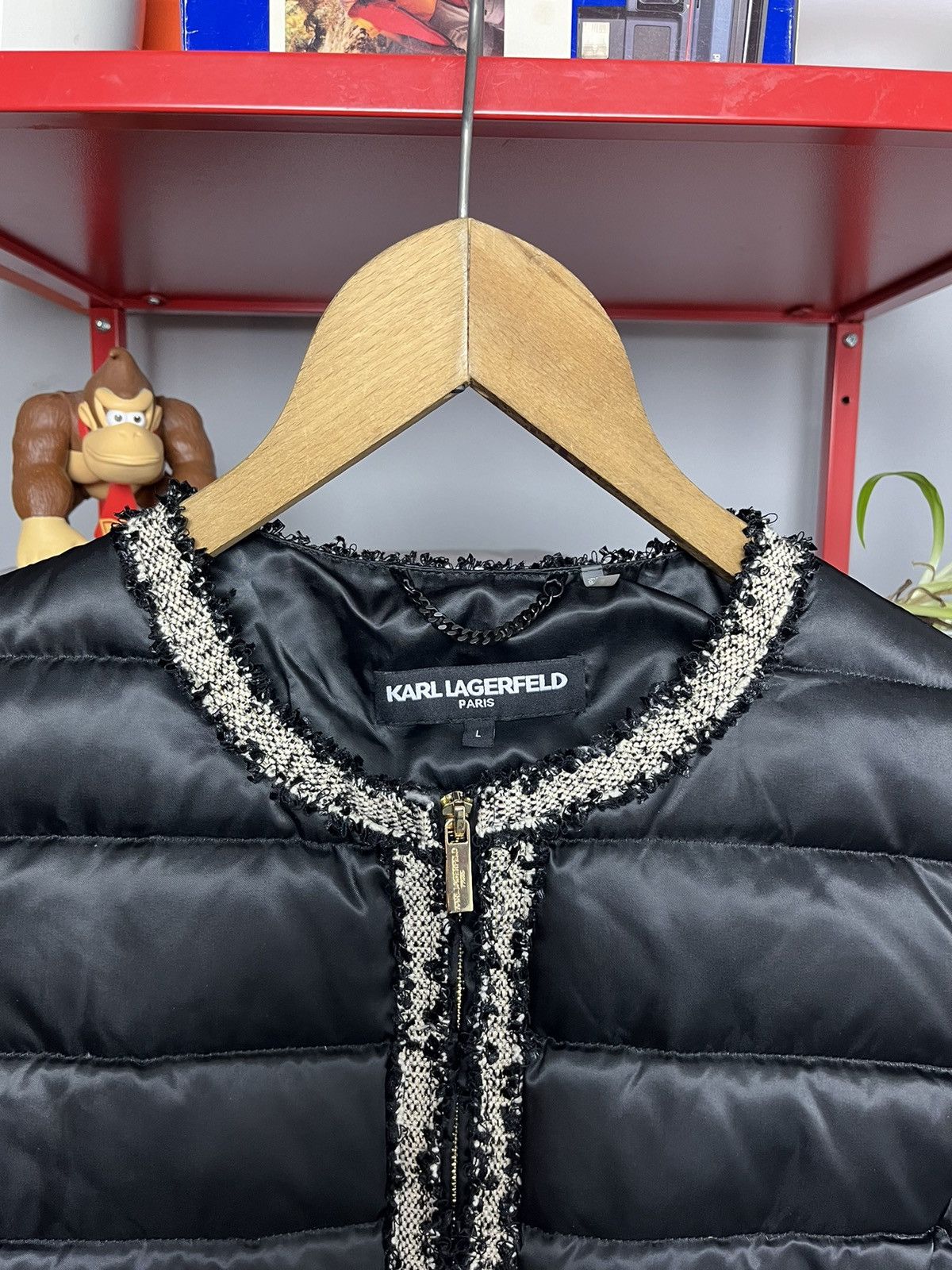 Japanese Brand × Karl Lagerfeld Vintage y2k Karl Lagerfeld puffer vest Size L / US 10 / IT 46 - 4 Thumbnail
