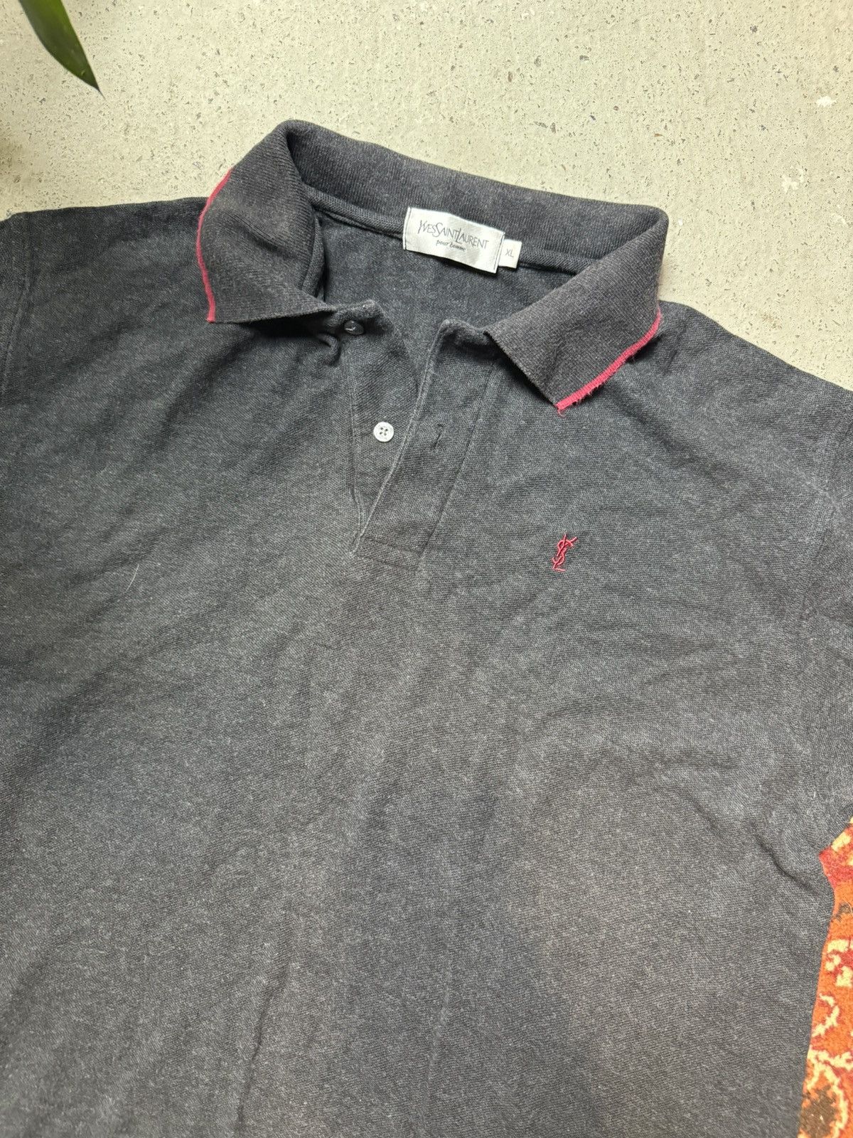 Designer × Vintage × Yves Saint Laurent Vintage YVES SAINT LAURENT Embroidered Mini Logo YSL Polo Size US XL / EU 56 / 4 - 3 Thumbnail