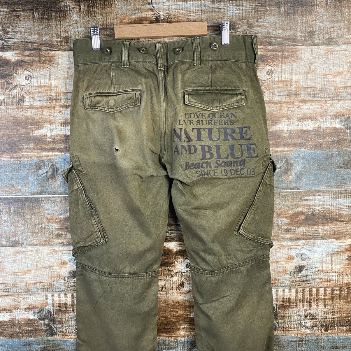 Japanese Brand DL Back Sound Green Cargo Multipocket Pants #C955 Size US 30 / EU 46 - 16 Thumbnail