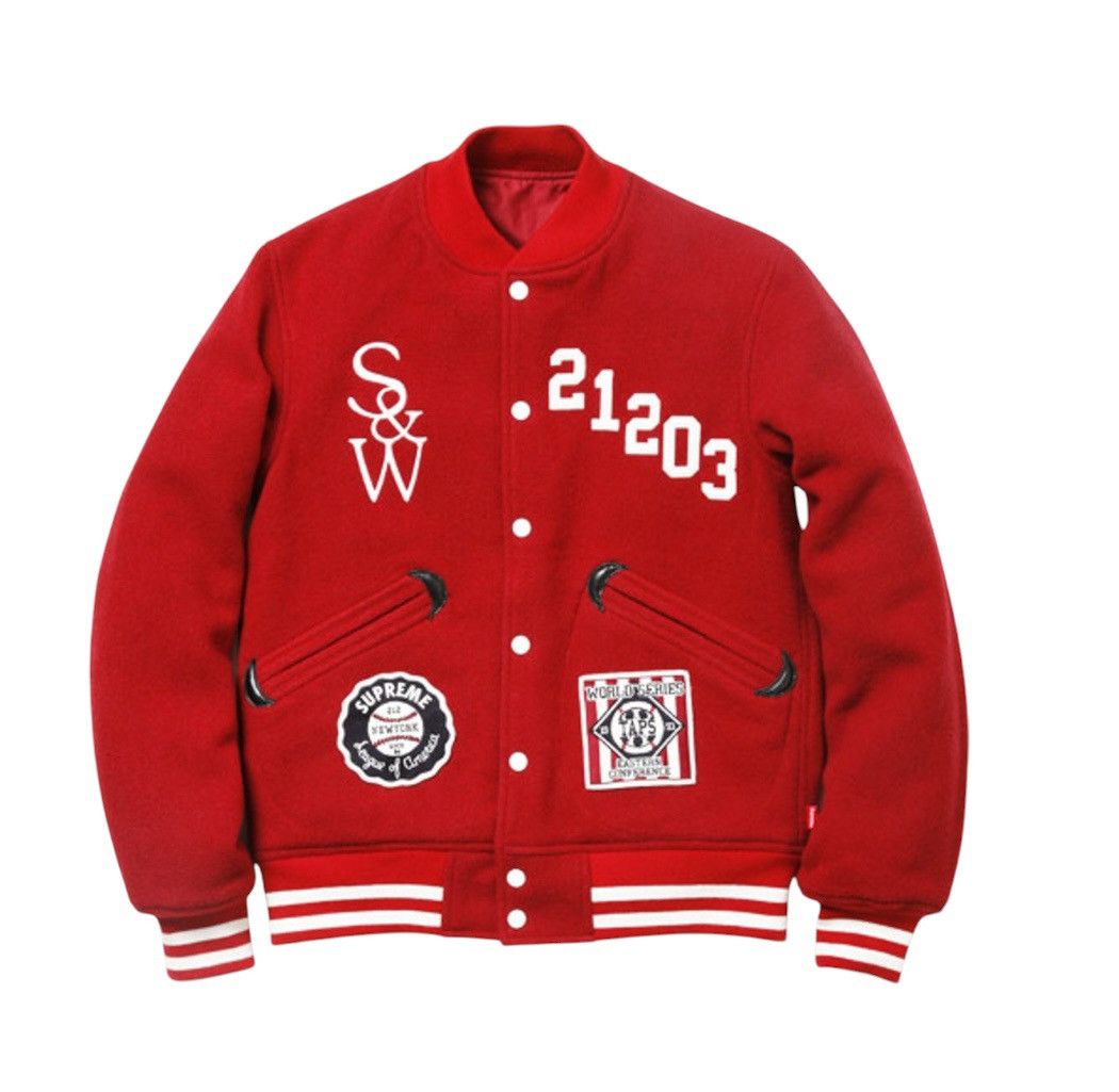 Supreme × Wtaps 2009 Wtaps x Supreme Varsity Jacket Size US M / EU 48-50 / 2 - 7 Thumbnail