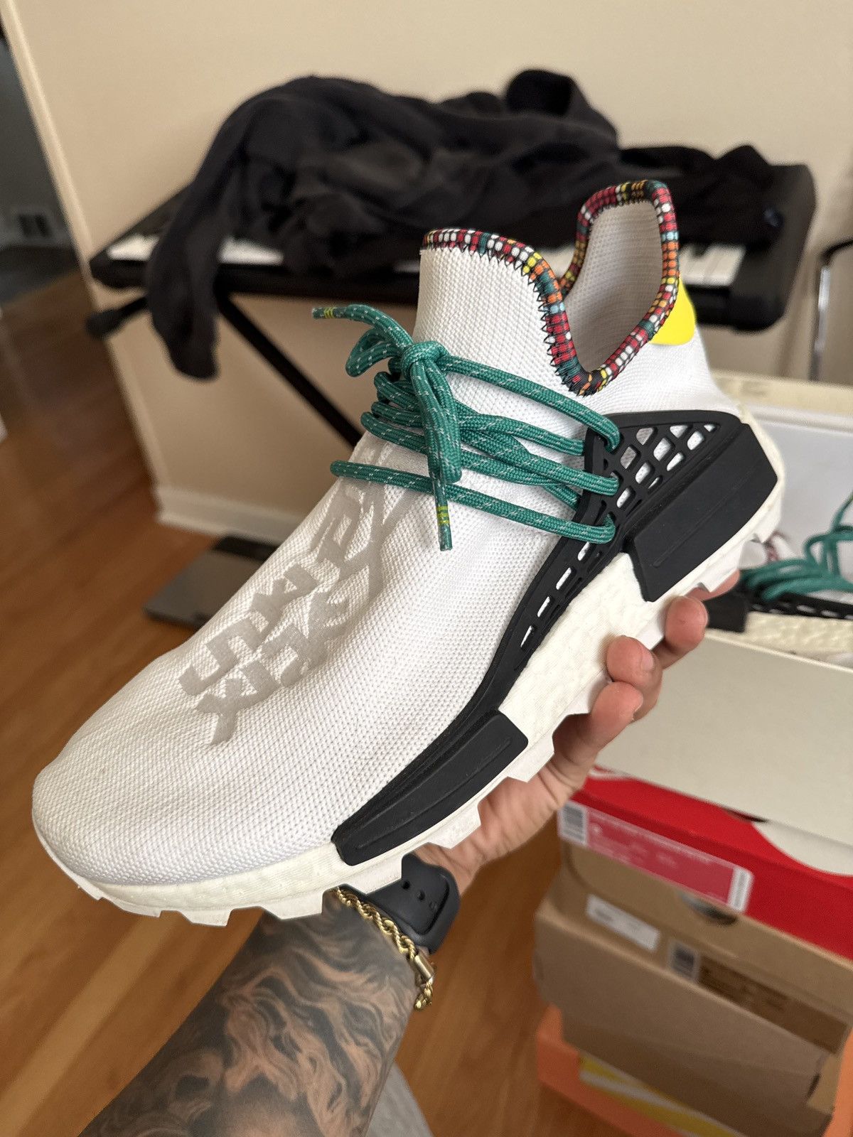 adidas gazelle silver green womens Adidas NMD Hu Pharrell Inspiration Pack White