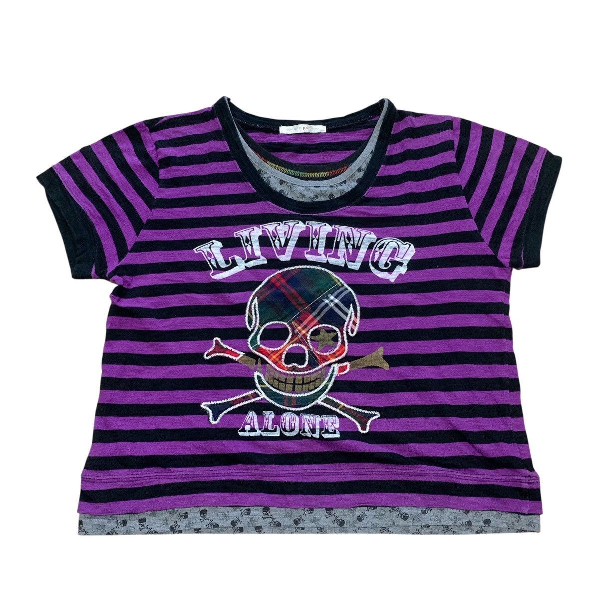 Japanese Brand 2000s Sucure Pomme Living Alone Cross Skull V-keii Lgb Style Size M / US 6-8 / IT 42-44 - 1 Thumbnail