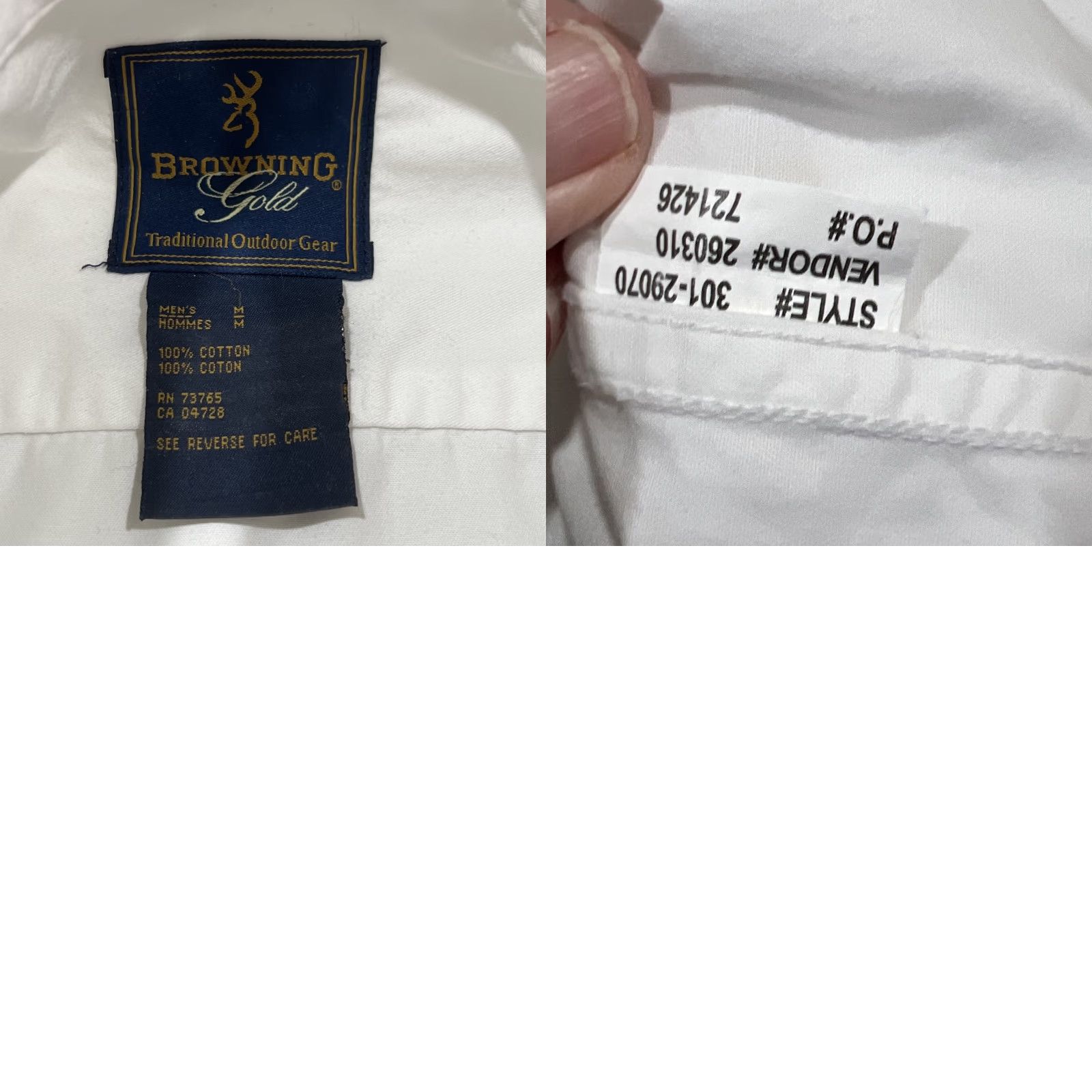 Vintage VINTAGE Browning Gold Super Naturals Cotton Button Down Shirt Mens M White Pocket Button-Up Shirt Men 90s Hunting Embroidered Pocket Regular Size US M / EU 48-50 / 2 - 10 Thumbnail