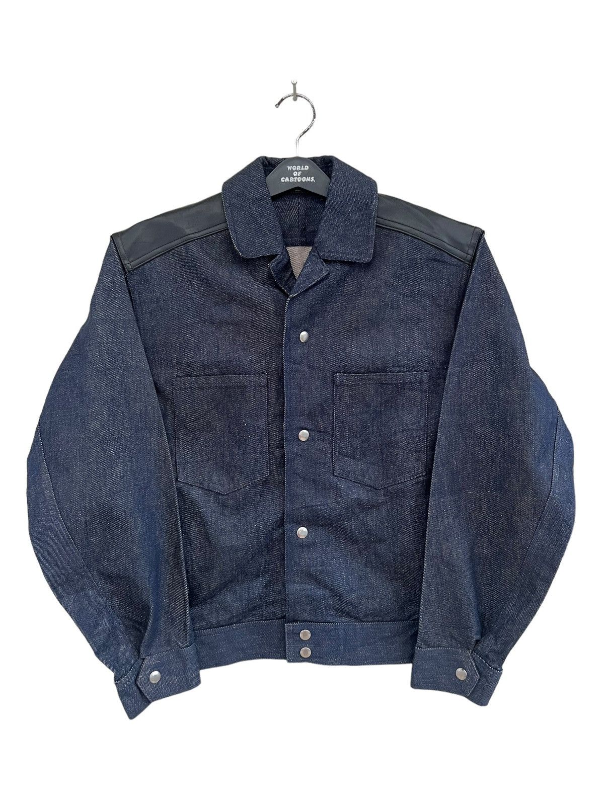 Vintage Vintage YOSHISEI Sports Wear "Colosseum" Hybrid Denim Jacket Size US M / EU 48-50 / 2 - 6 Thumbnail