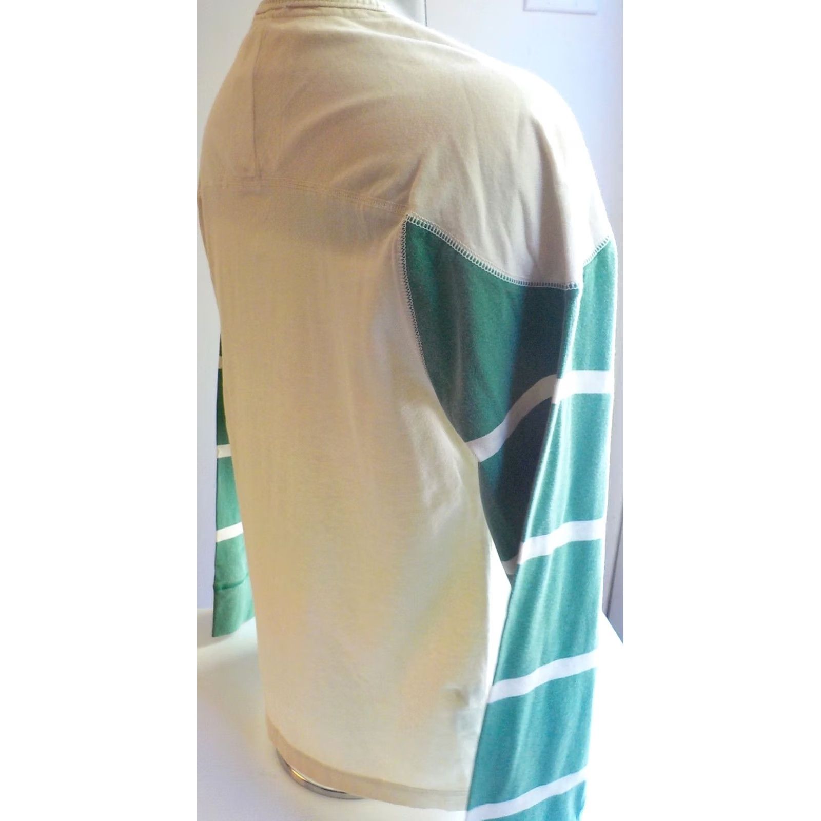 Mitchell & Ness VINTAGE Mitchell & Ness NY JETS Sweater Ivory/Green M 100% Cotton Crewneck Fangear Mens Size US M / EU 48-50 / 2 - 3 Thumbnail