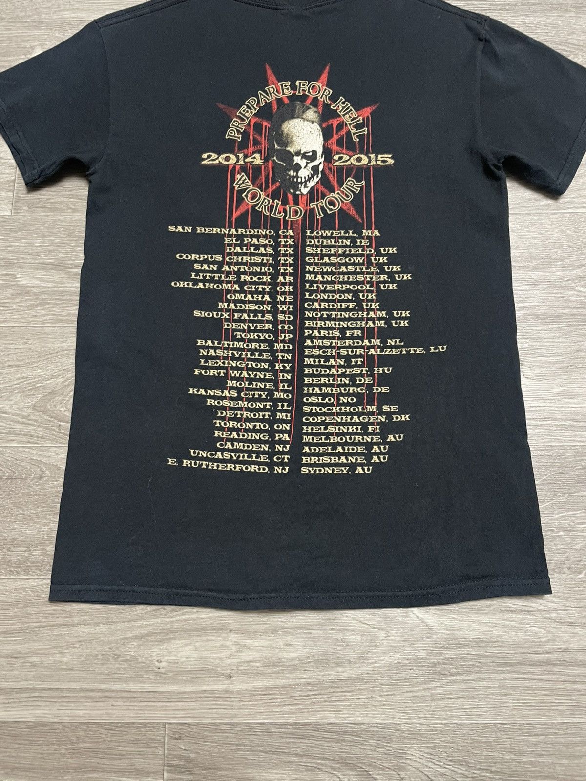 Band Tees Slipknot 2014 Prepare For Hell World Tour Rock Band T-Shirt Size US S / EU 44-46 / 1 - 15 Thumbnail