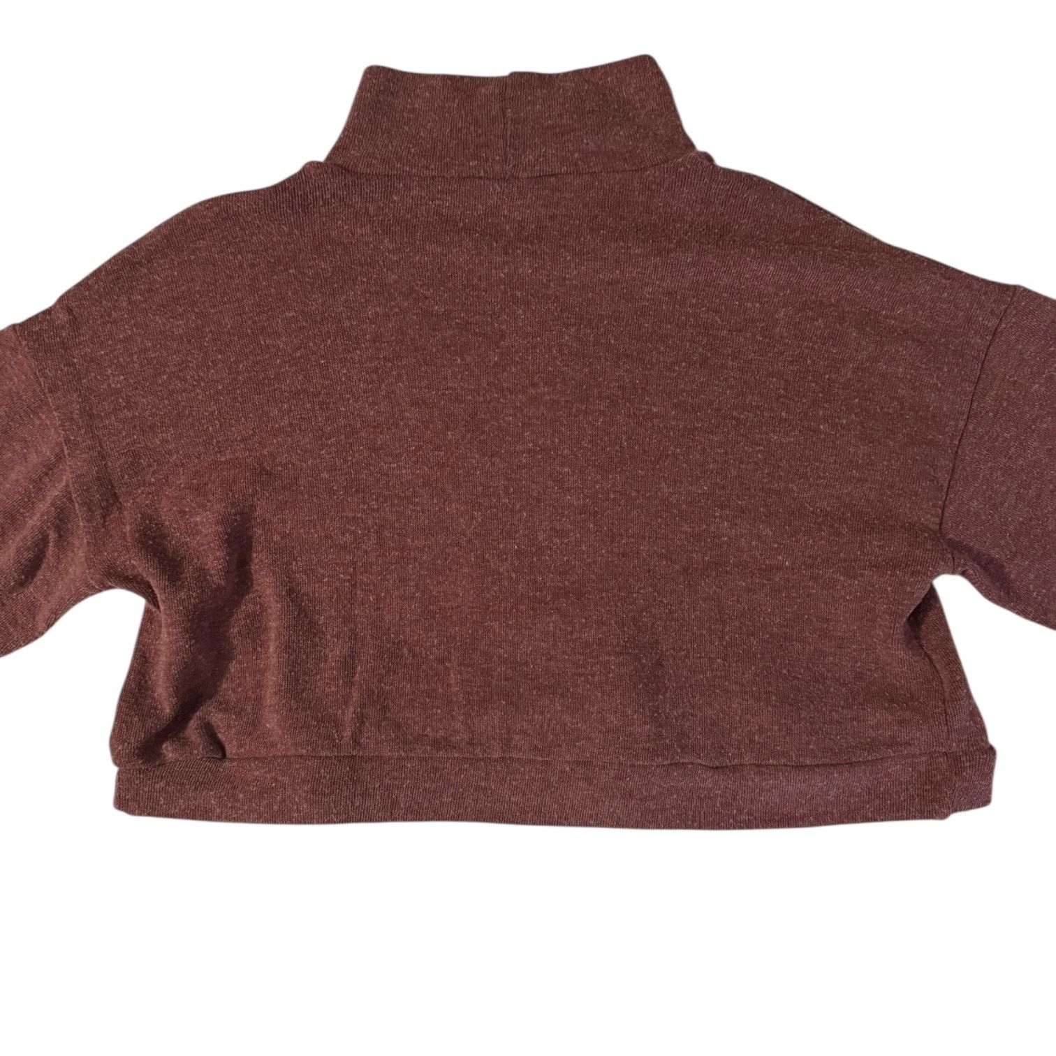 Forever 21 Forever 21 Dark Rose Cropped Mock Turtleneck Sweater Medium Size M / US 6-8 / IT 42-44 - 5 Thumbnail