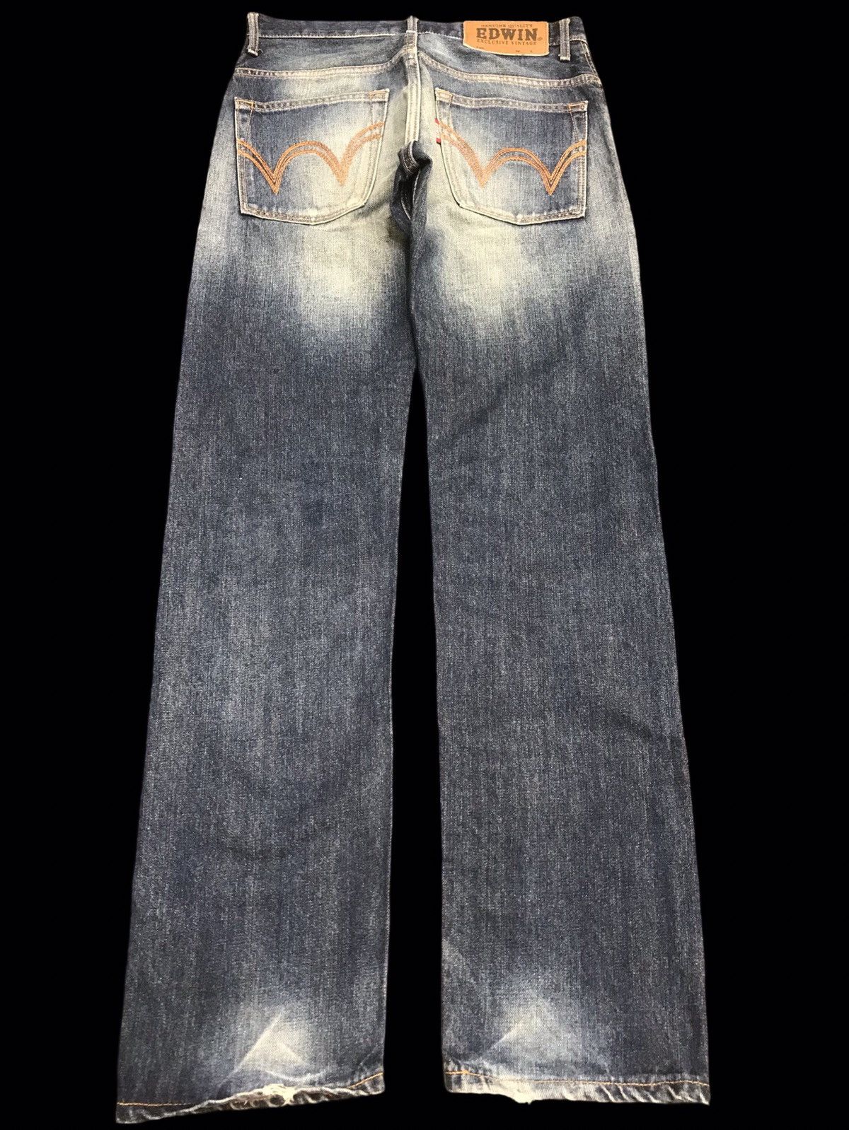 Edwin × Vintage EDWIN Super Distressed Mud Wash Regular Jeans F26 Size US 30 / EU 46 - 9 Thumbnail