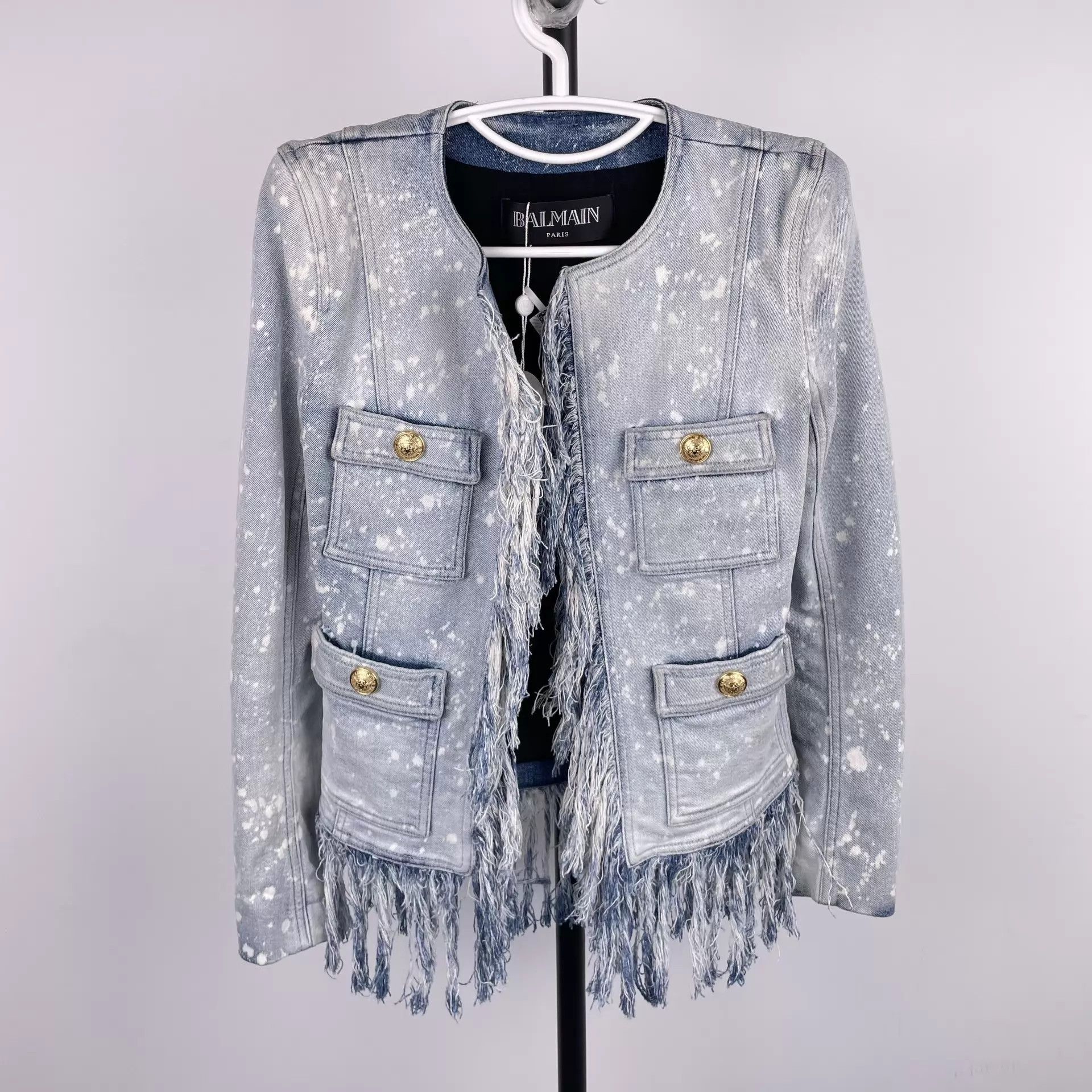 Balmain Balmain Denim Jacket Blue 36 260409ZPX9K02 Size XS / US 0-2 / IT 36-38 - 1 Thumbnail