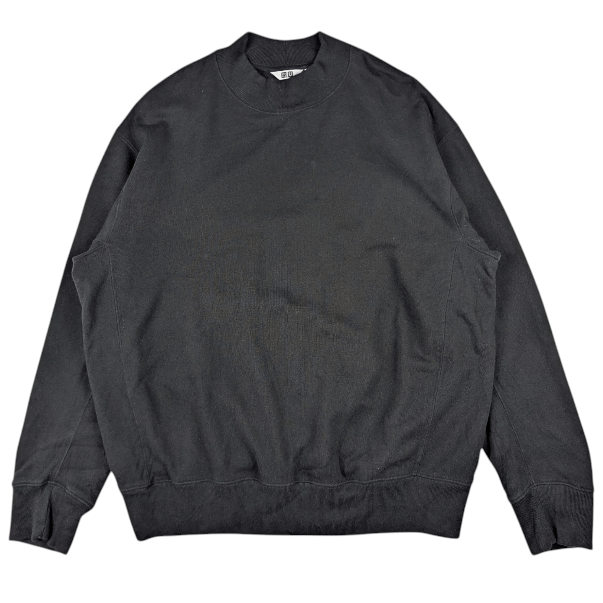 Uniqlo UNIQLO U Black Plain Jumper Sweatshirt Size US XL / EU 56 / 4 - 2 Thumbnail