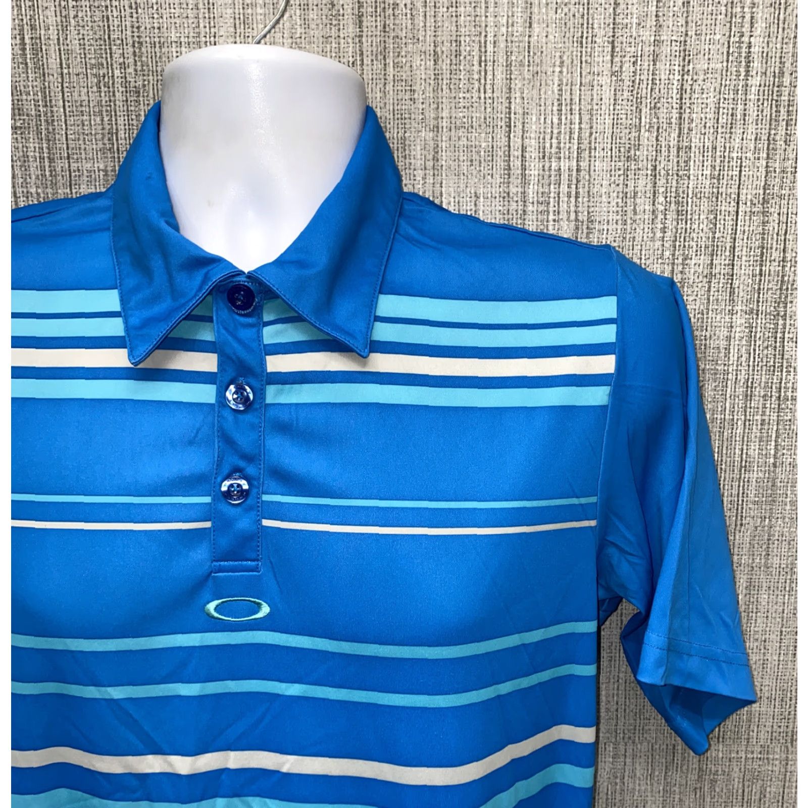 Oakley Oakley Polo Shirt Golf Short Sleeve Regular Fit Size S Blue Polyester Mens Size US S / EU 44-46 / 1 - 2 Thumbnail
