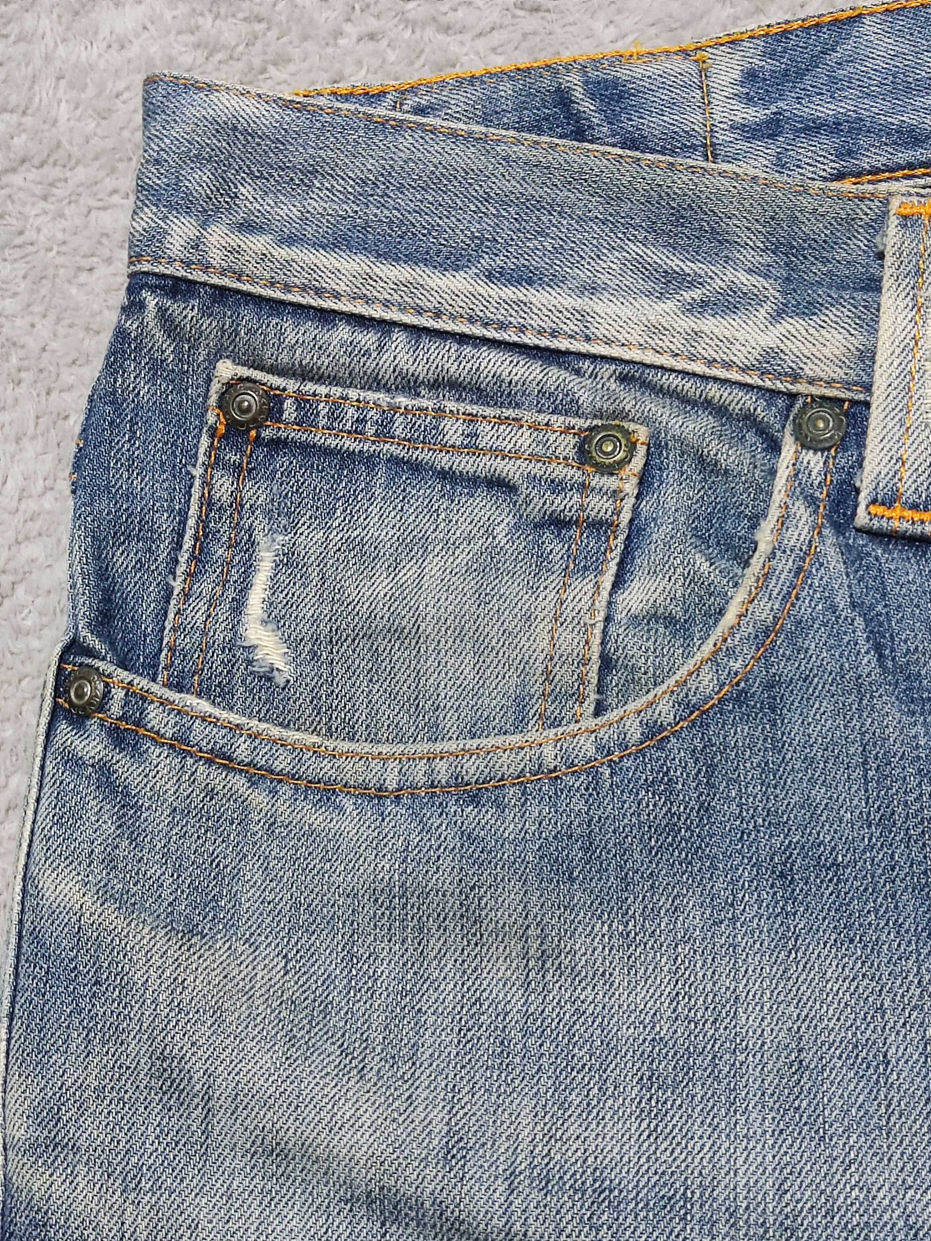 Nudie Jeans Vintage Distressed Nudie saltwater blue Italy made Size US 34 / EU 50 - 6 Thumbnail