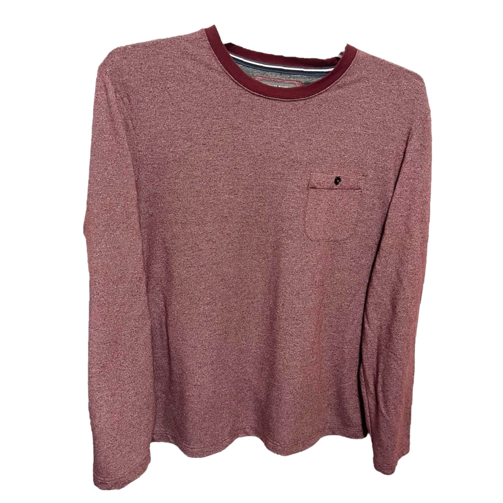 Vintage Michael Bastian Long Sleeve Crew Neck Pocket Mens Red Heather L Shirt Size US L / EU 52-54 / 3 - 5 Thumbnail